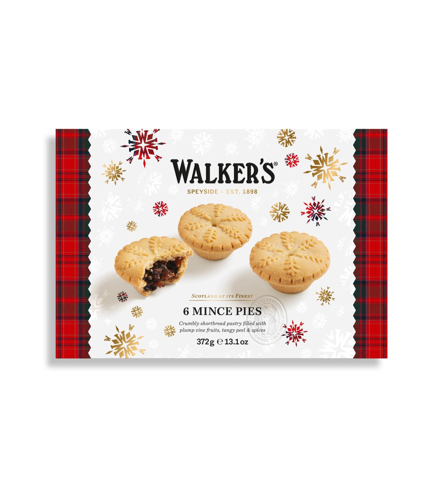 WALKER'S SHORTBREAD Luxury Mince Pies 372g (Pack Of 6) - Buy Online on SooperMarket.com