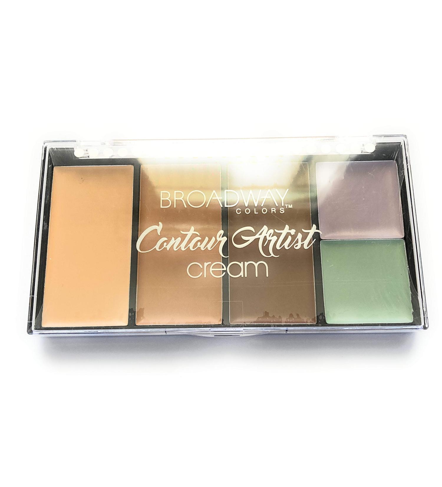 Broadway Colors Contour Artist Cream Kit - BCK01 Light/Medium - 5 Cream Shades - 2 Color Collectors - Buy Online on SooperMarket.com