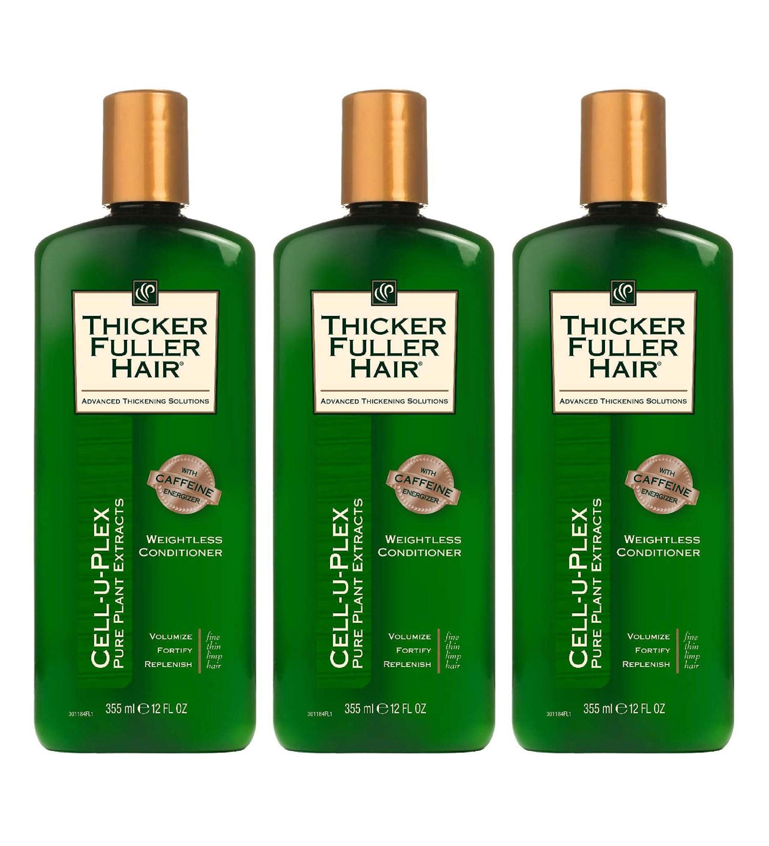 Thicker Fuller Hair Conditioner 12 oz (355ml) - Weightless Formula, Pack of 3 - Buy Online on SooperMarket.com