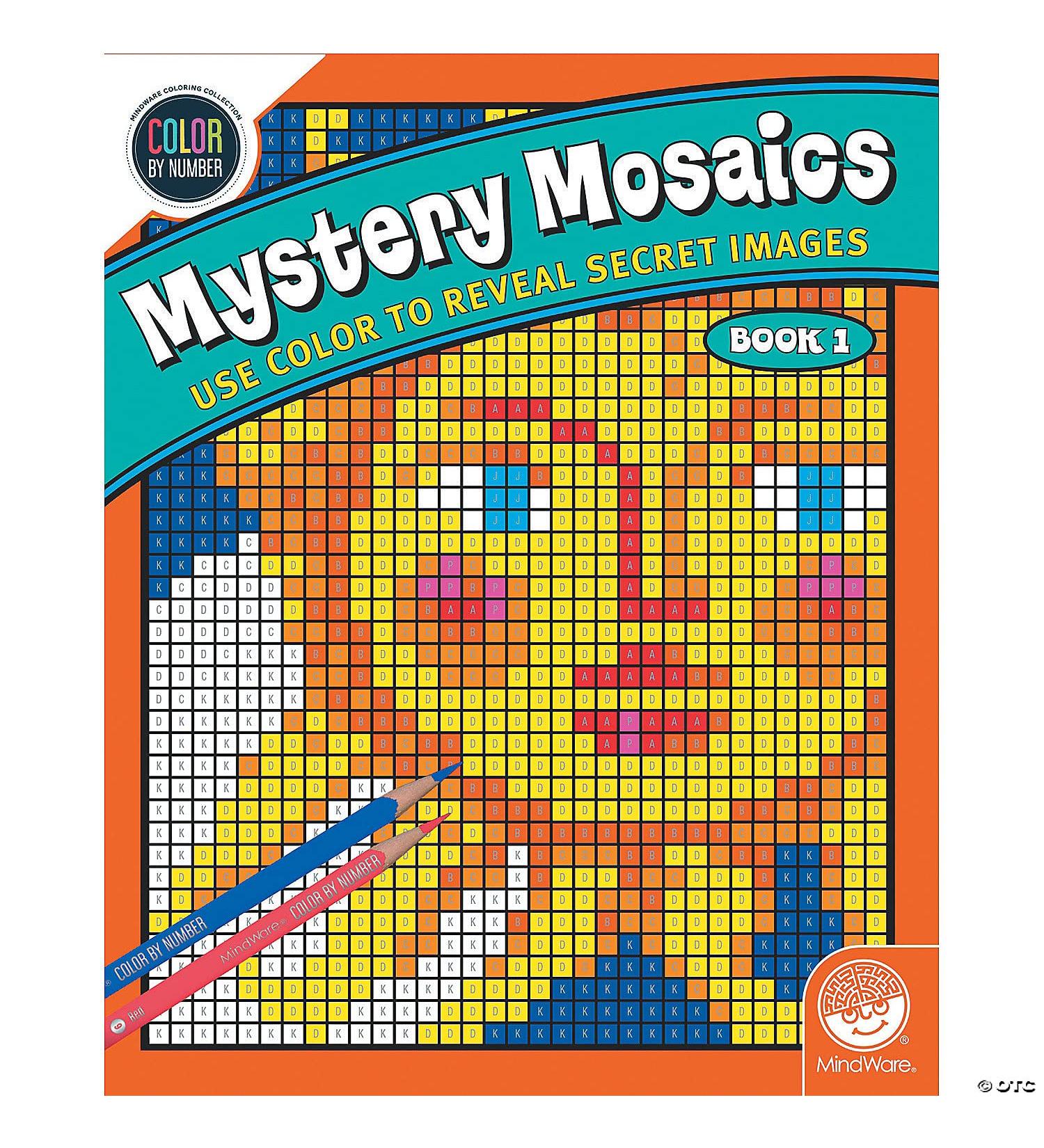 MindWare Color by Number Mystery Mosaics Book 1 | Creative Coloring Activity - Buy Online on SooperMarket.com