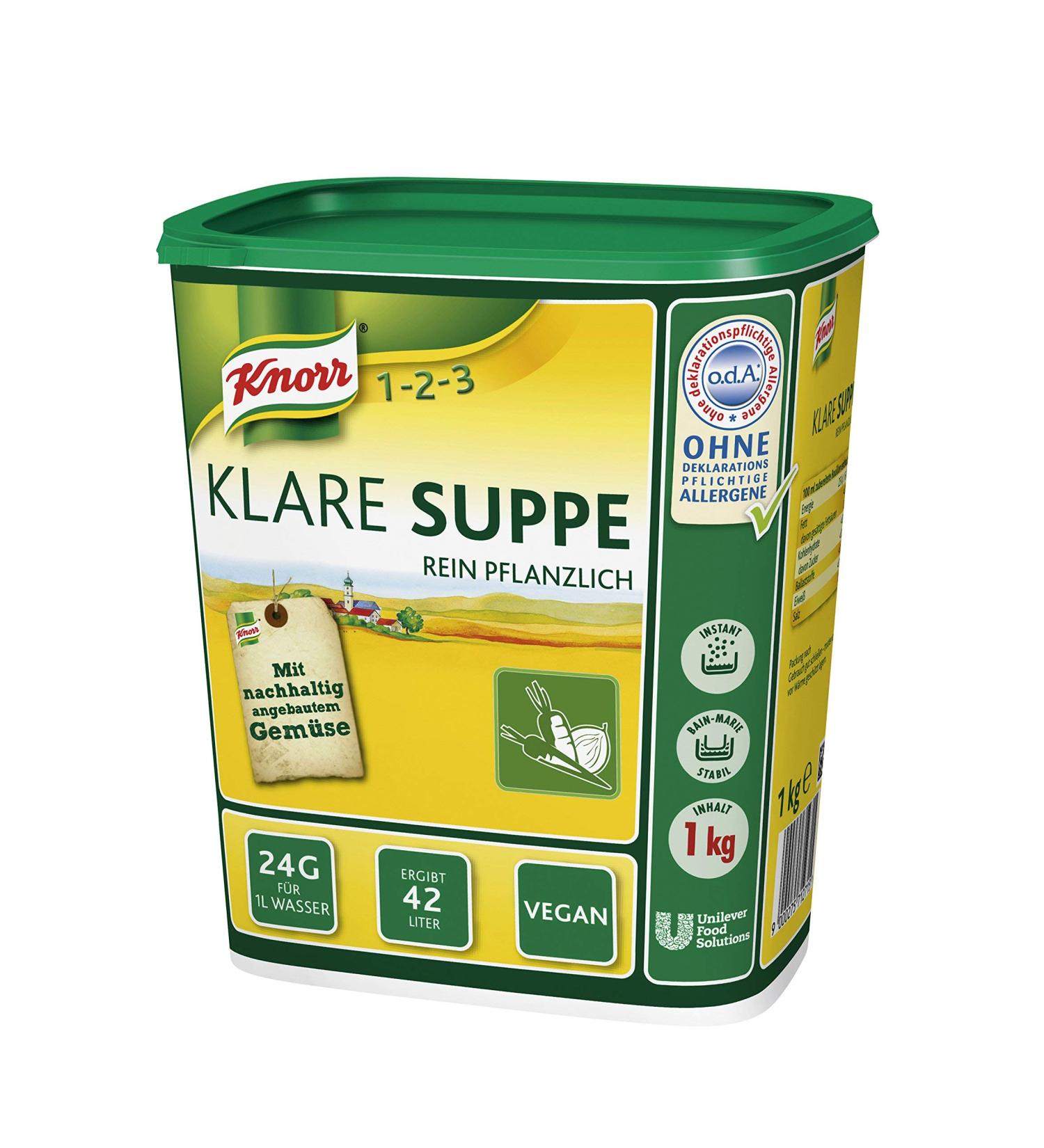 Buy Knorr Clear Soup Bouillon Purely Vegetable 1 kg Pack | International Shipping Available - Buy Online on SooperMarket.com