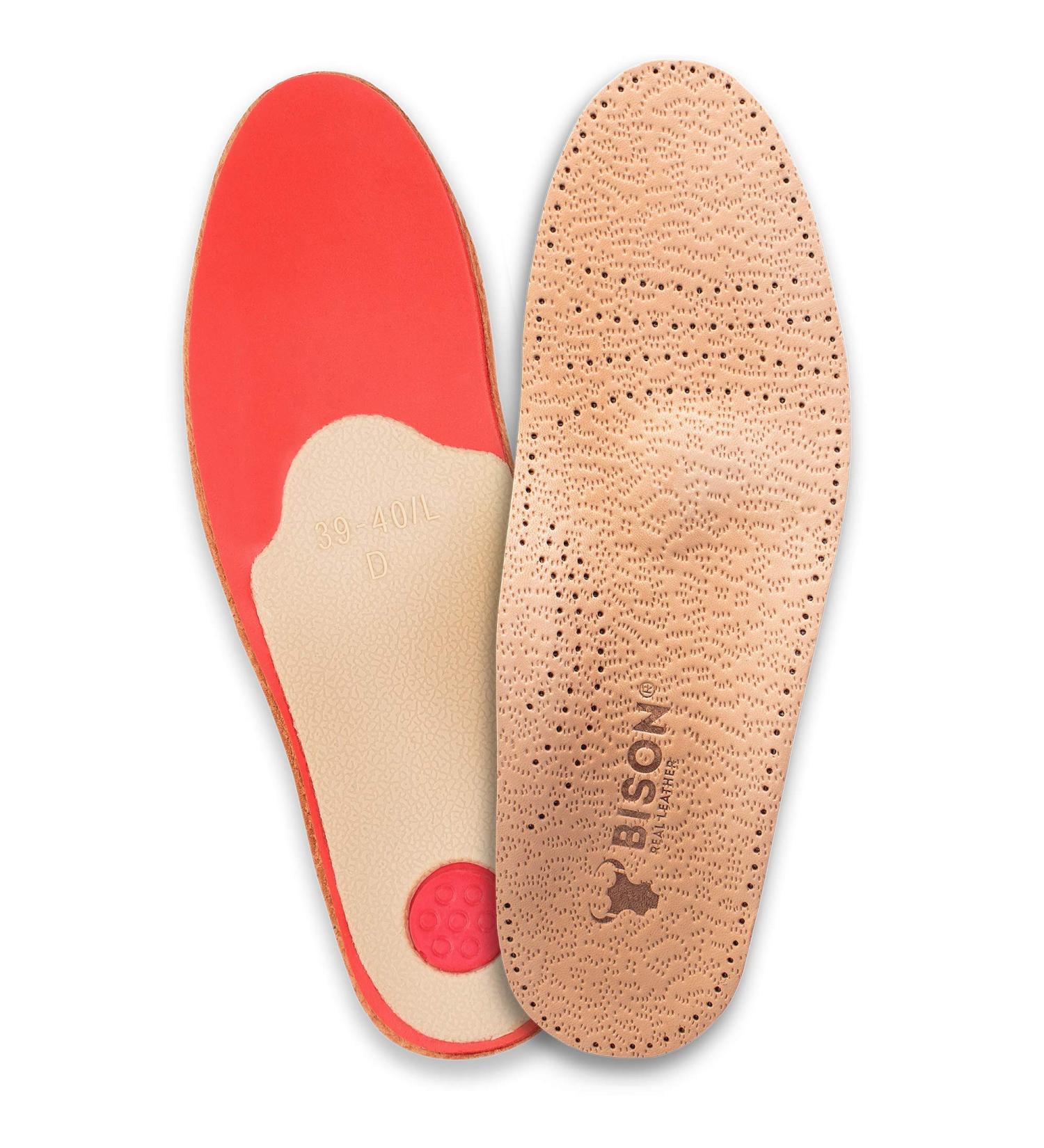ORTRI Orthopedic Leather Insoles - Shock Absorbing Latex Foam | Size 43 - International Shipping Available - Buy Online on SooperMarket.com