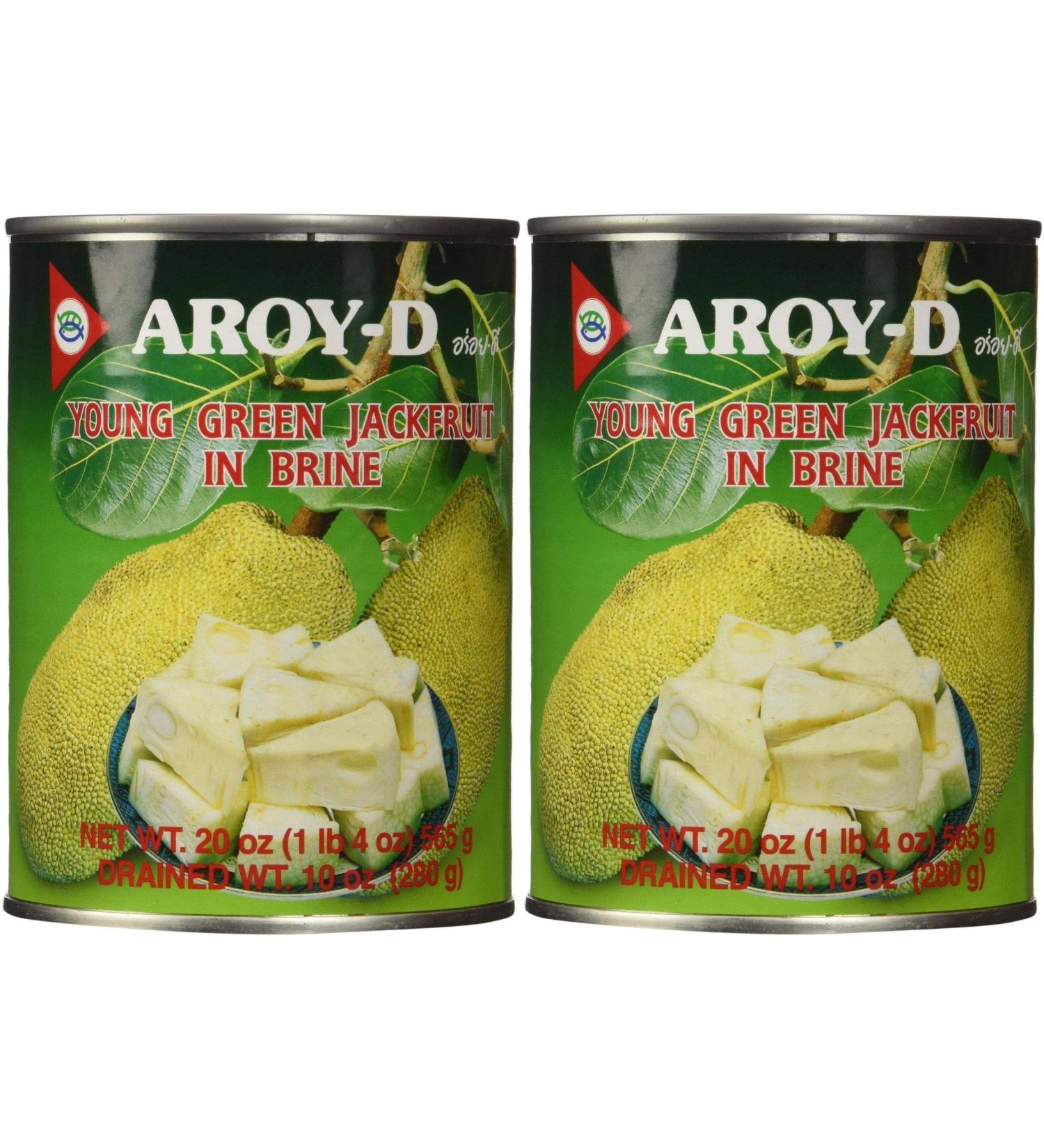 Aroy-D Young Green Jackfruit in Brine, 20 Ounce (Pack of 6) Pack of 2
