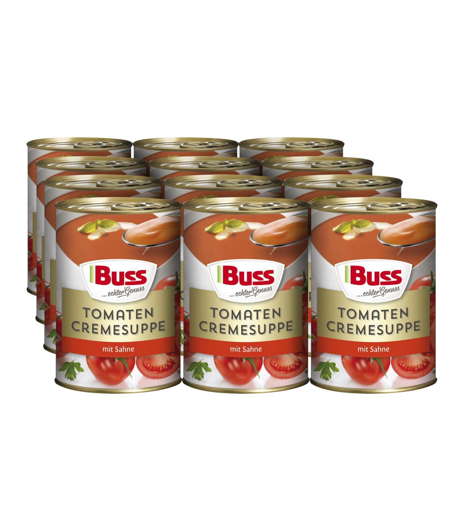 Buy Buss Tomato Cream Soup - Creamy Tomato Soup with Cream - 12 x 400g - International Shipping Available - Buy Online on SooperMarket.com