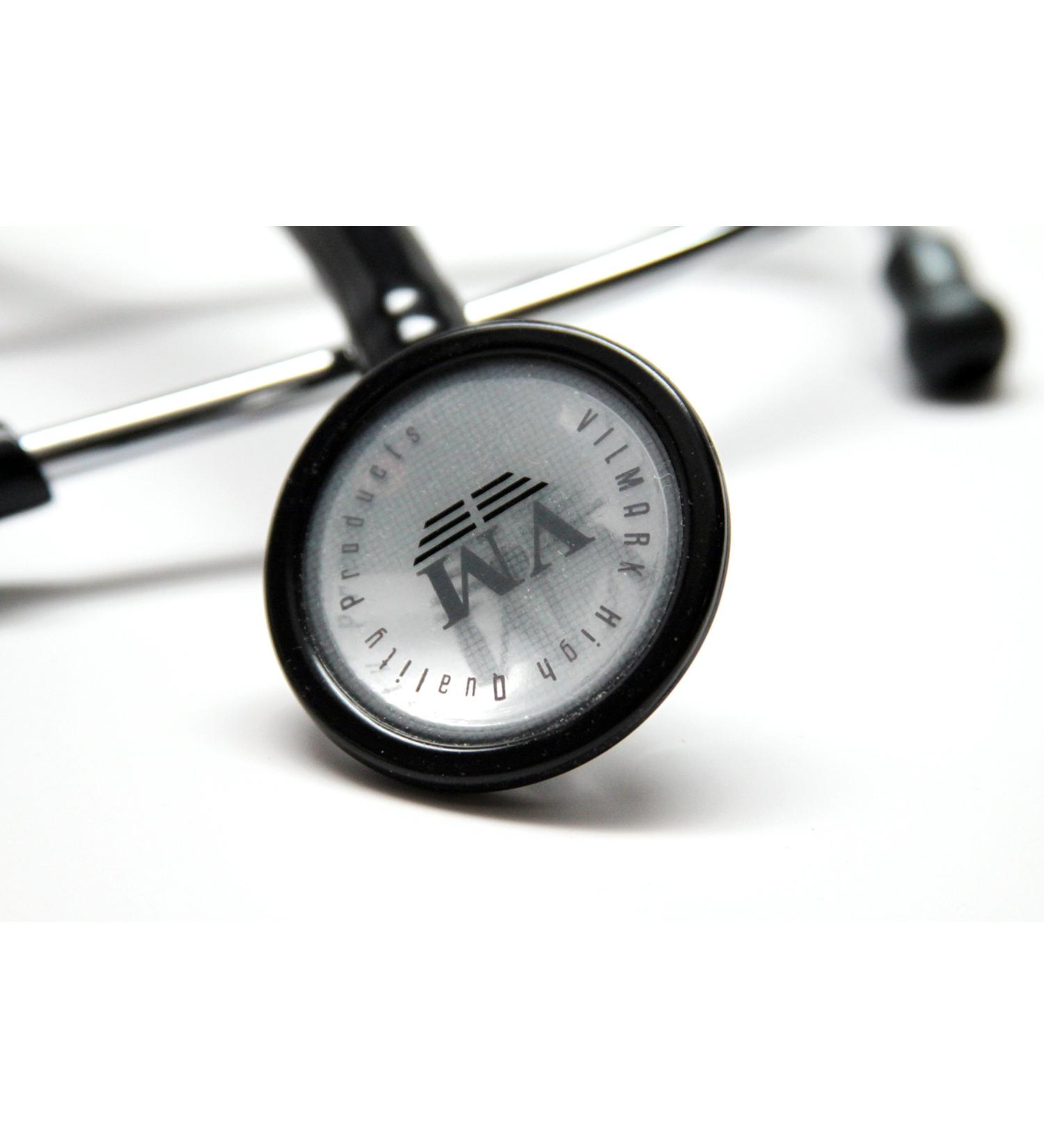 New Professional One Sided Cardiology Stethoscope Black Vilmark B