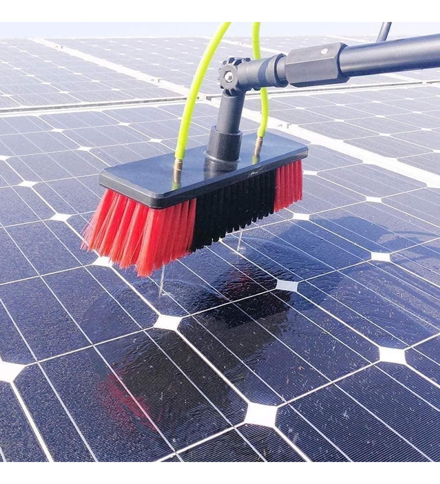 photovoltaic cleaner window cleaning pole 4-12M Water/Hose Fed Pole Cleaning Brush Equipment Window Cleaning Brush Equipment Photovoltaic Panel Cleaning 30cm Brush Head 7m 55cm Brush Head 11M/36FT - Buy Online on SooperMarket.com
