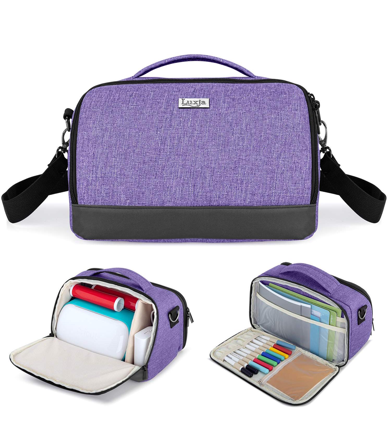 LUXJA Carrying Case for Cricut Joy & Tool Set - Purple (Bag Only) | Patent Design - Buy Online on SooperMarket.com