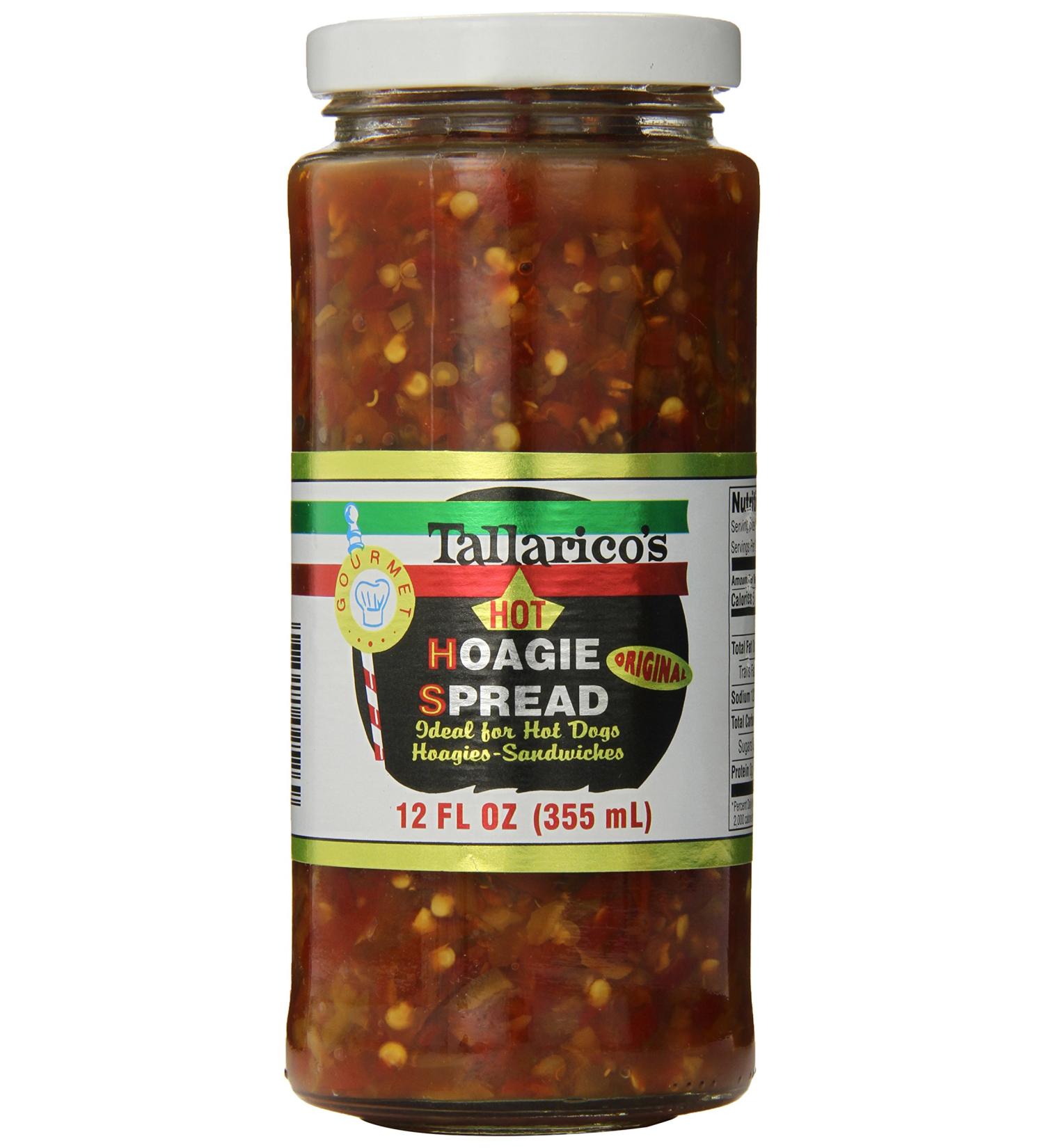 Tallarico's Hot Hoagie Spread 12oz - Spicy and Flavorful Sandwich Condiment - Buy Online on SooperMarket.com