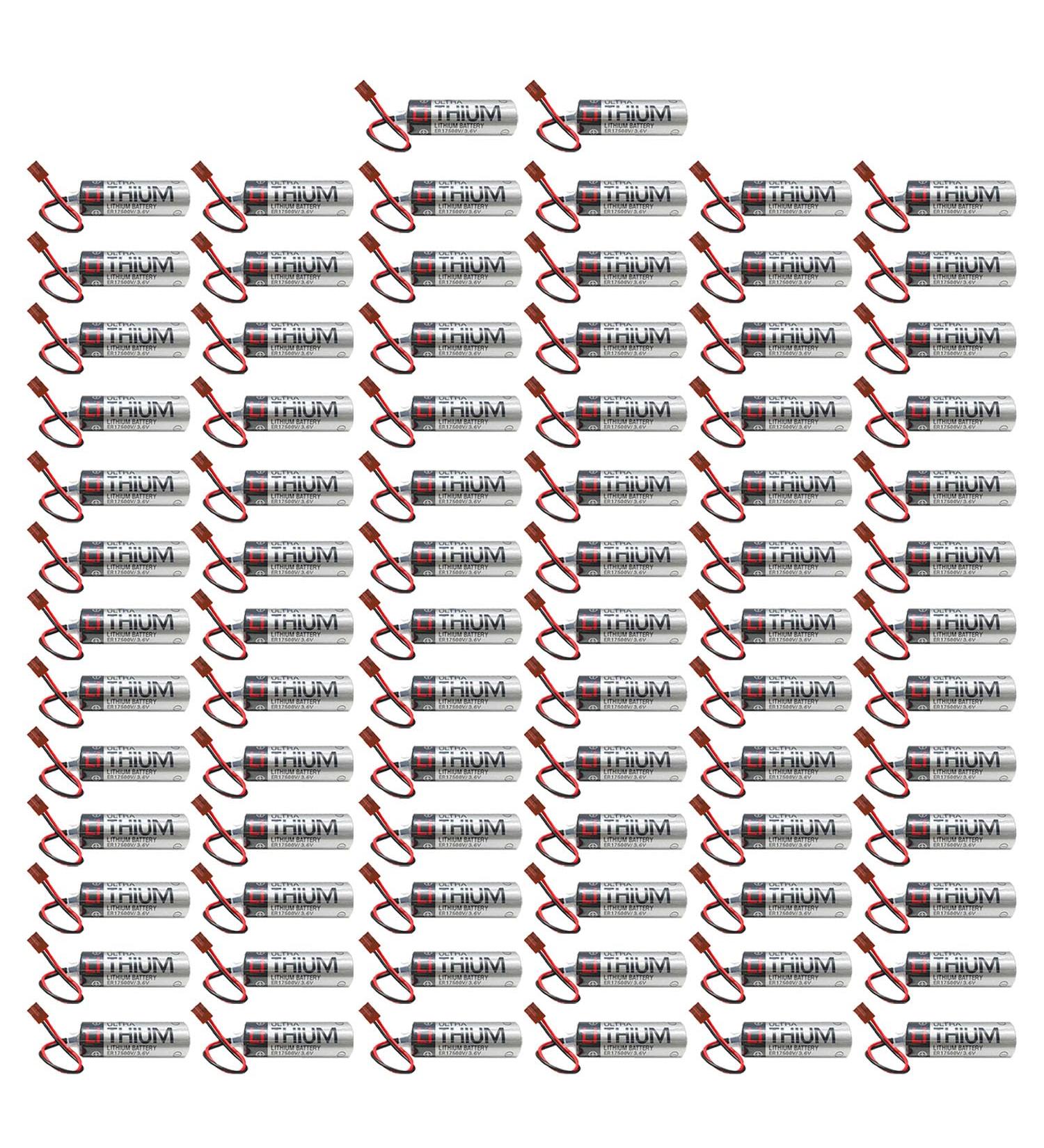 Buy 80 Pack ER6VCT ER6V/3.6V PLC Battery for Robot OTC - 2000mAh with Small Brown Plug | International Shipping Available - Buy Online on SooperMarket.com