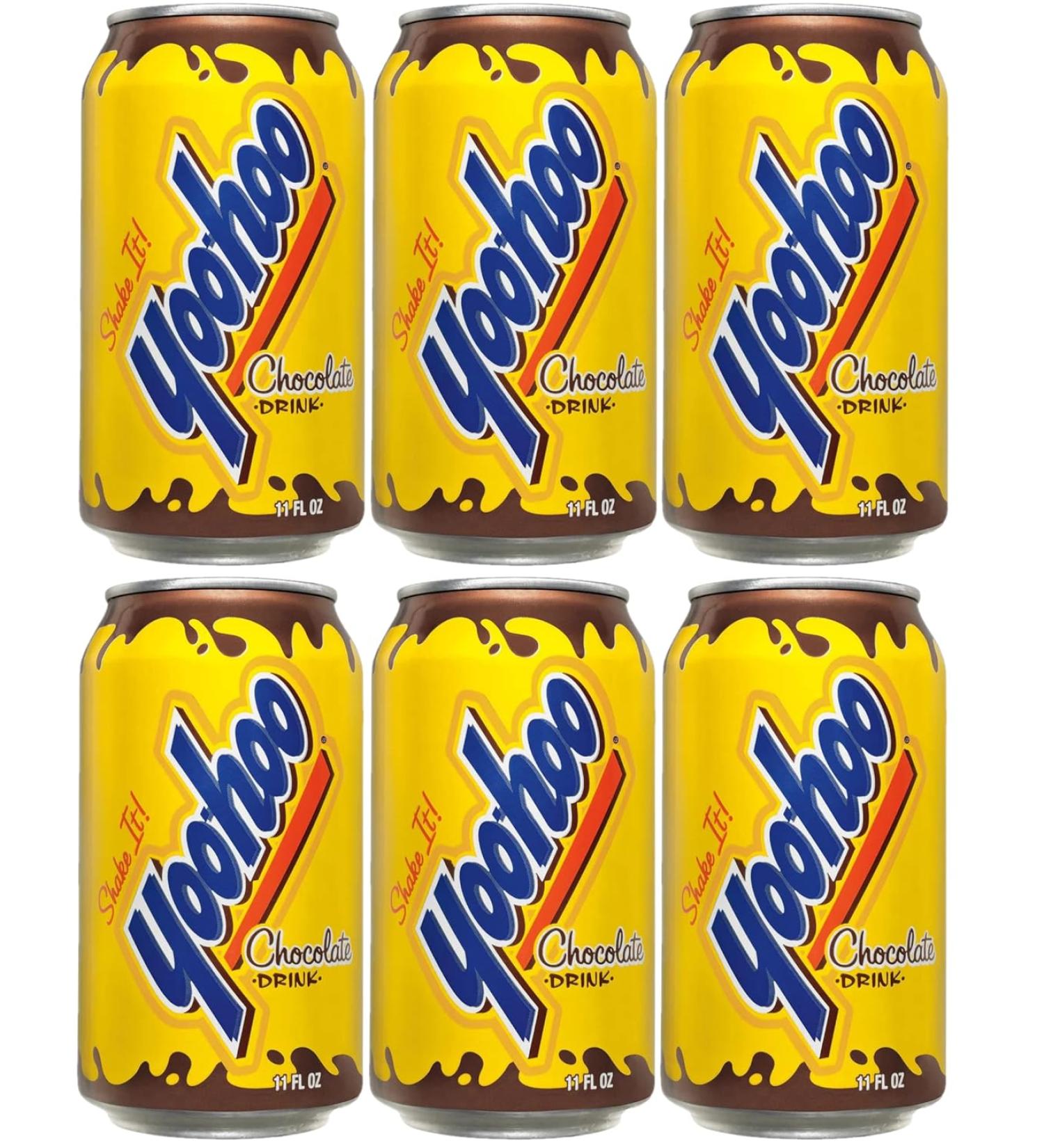 Yoo Hoo Chocolate Flavored Drink  11oz Cans  Pack of 6 - Buy Online on SooperMarket.com