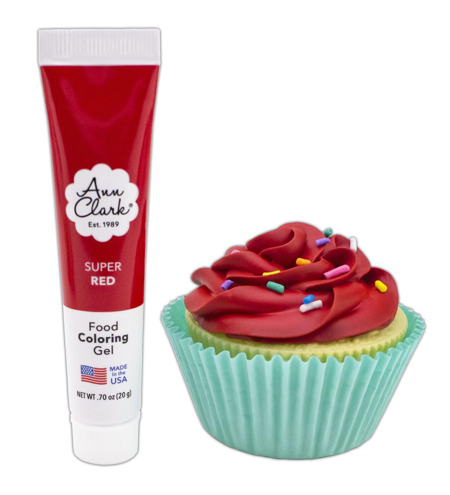 Ann Clark Super Red Food Coloring Gel .70 oz - Vegan, Kosher, Non-GMO | Made in USA - Buy Online on SooperMarket.com