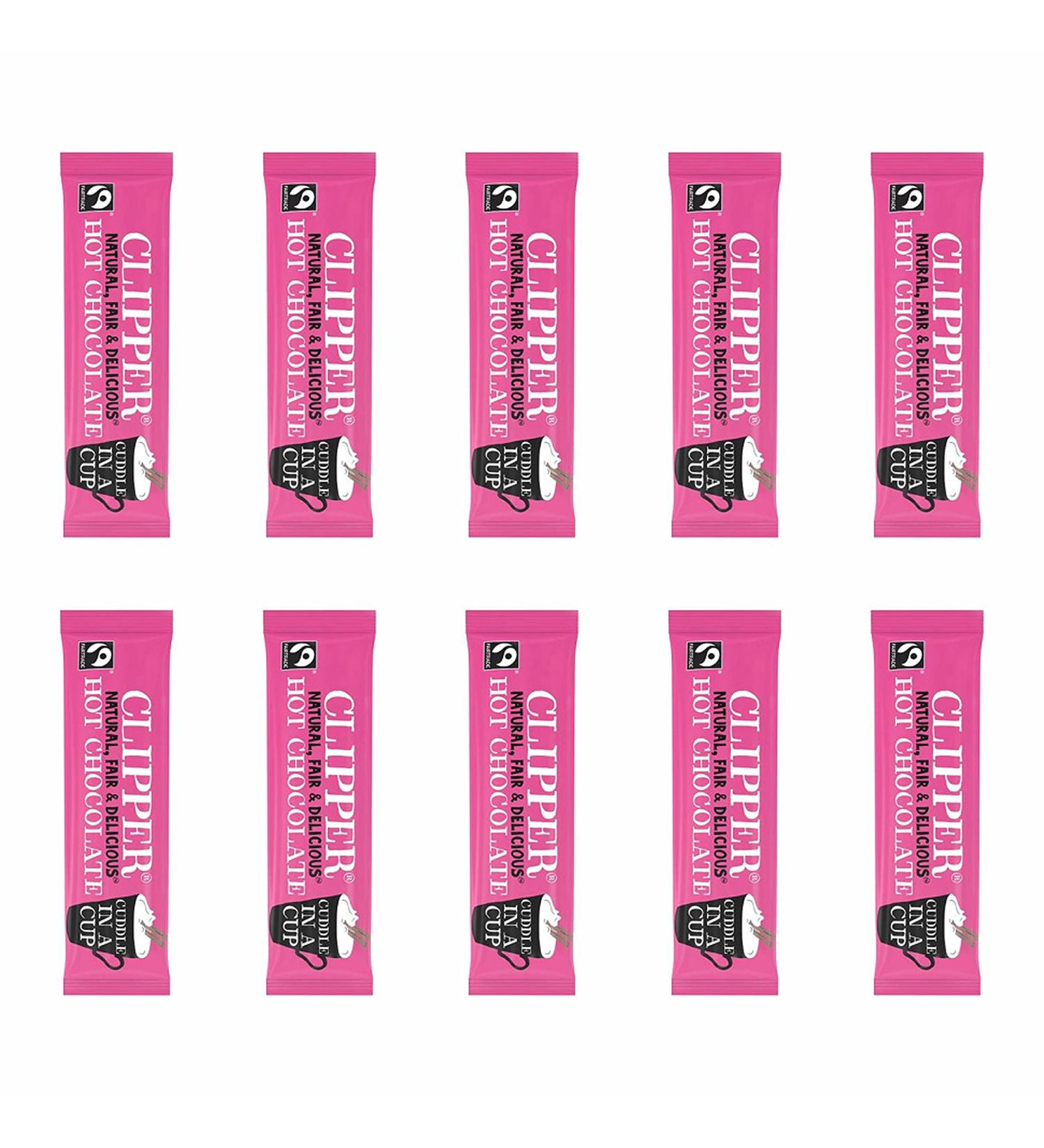 Clipper Fairtrade Hot Chocolate Sachets 28g - Pack of 10 - Buy Online on SooperMarket.com