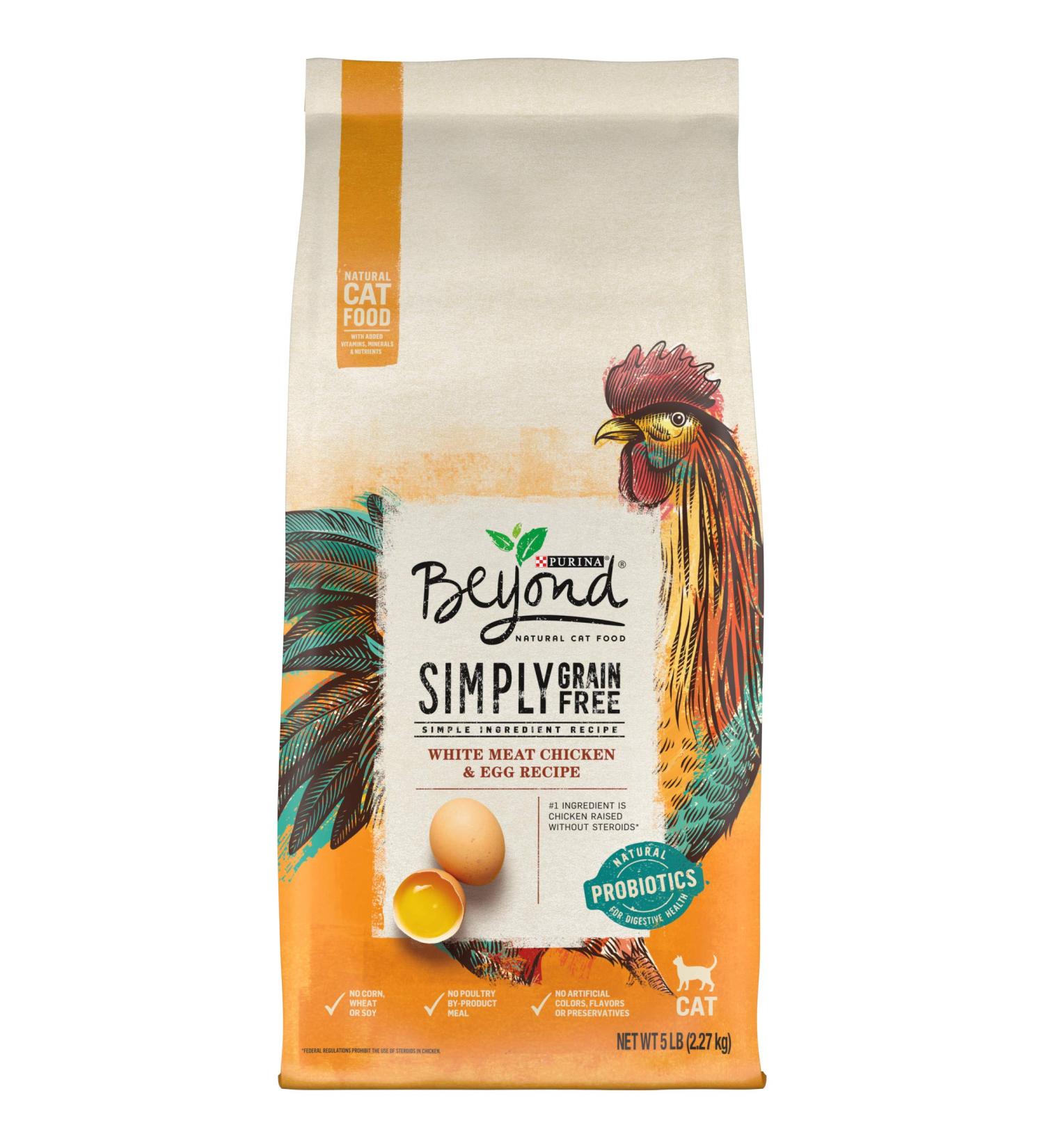 Purina Beyond Grain Free Natural Dry Cat Food - White Meat Chicken & Egg Recipe, 5 lb Bag - Buy Online on SooperMarket.com