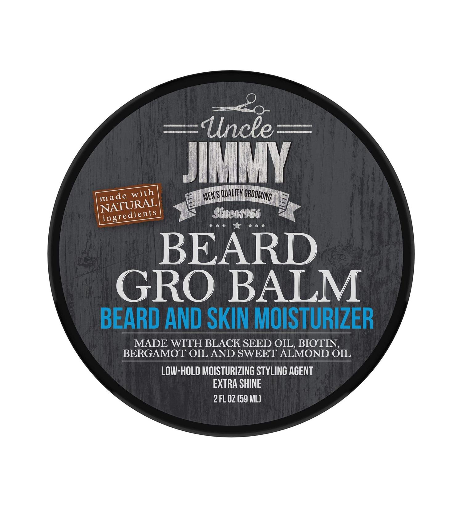 Uncle Jimmy Beard Gro Balm 2oz - Premium Beard Care Solution - Buy Online on SooperMarket.com