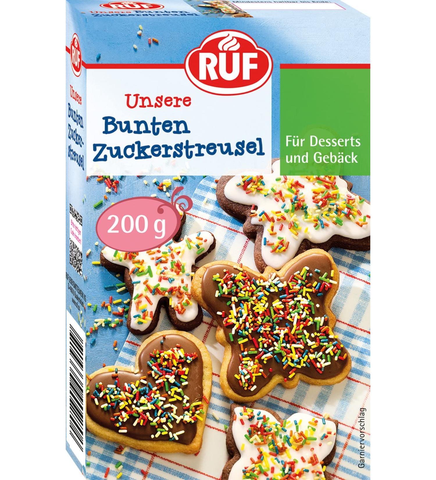 Rainbow Sugar Sprinkles - Colorful Gluten-Free Cake & Dessert Decorations (2 Pack 400g) - Buy Online on SooperMarket.com