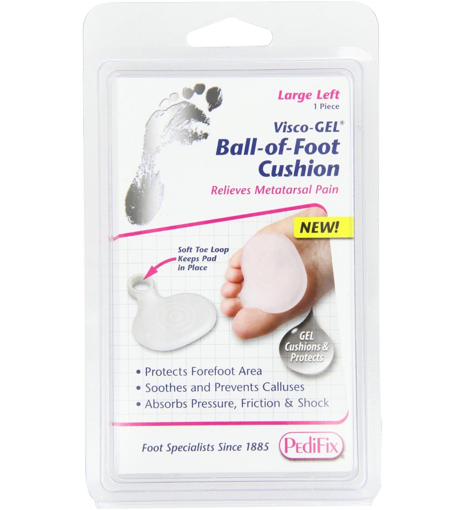 PediFix Visco-Gel Metatarsal Pad w/ Toe Loop - Large Left | Pain Relief & Support - Buy Online on SooperMarket.com