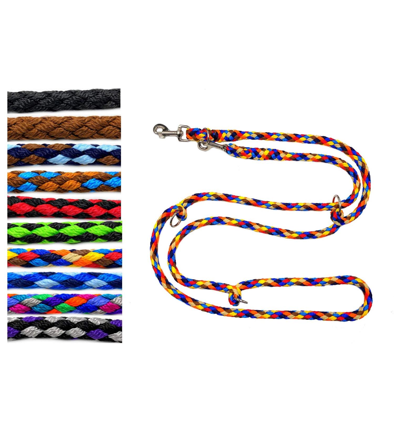 Premium Double Linen Dog Exercise Line for Large Dogs up to 80kg | Adjustable 2.40m - 5m | 17 Fabric Options | Durable & Stable - Buy Online on SooperMarket.com