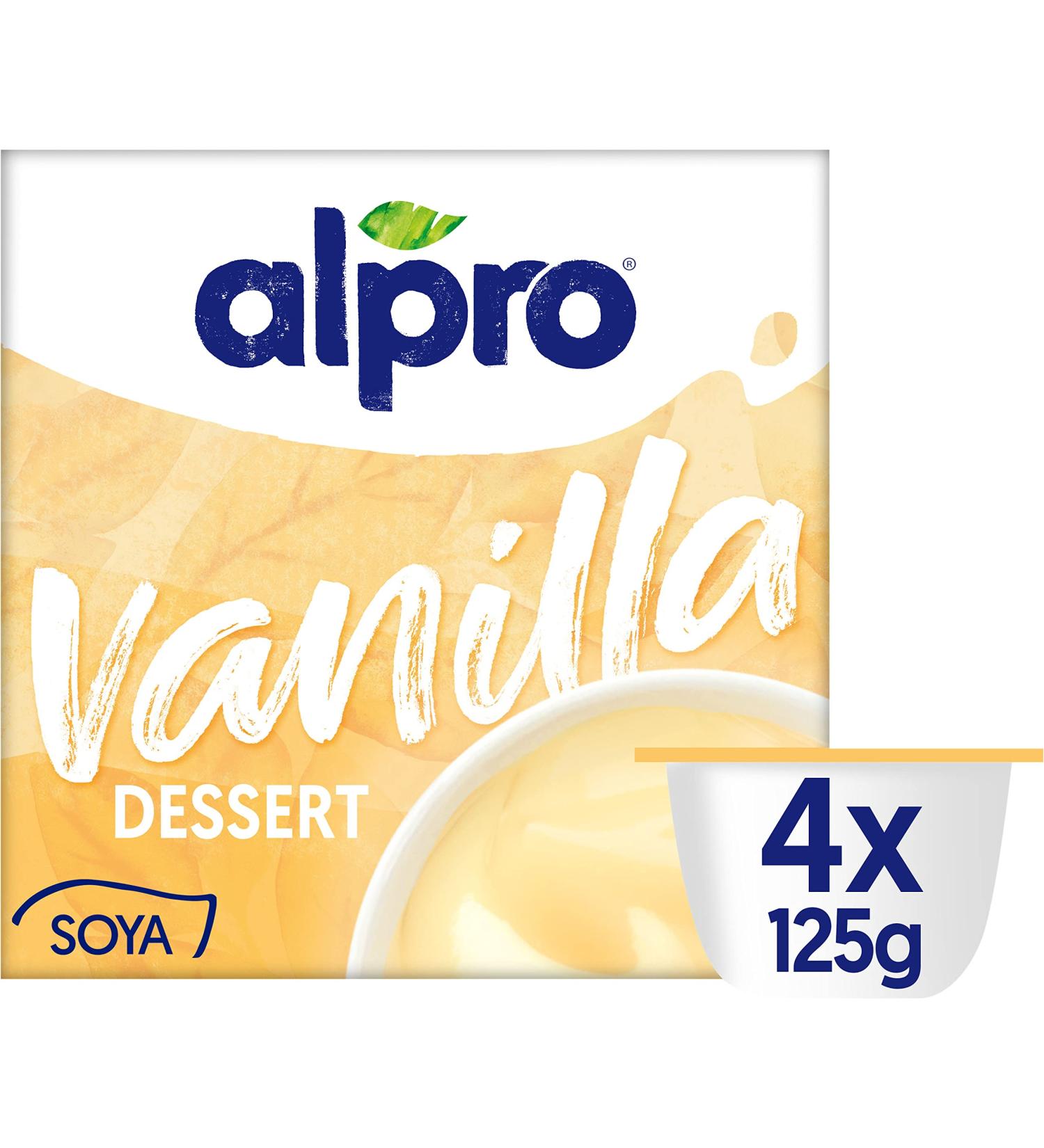Alpro Soy-dessert vanilla 4 x 125g