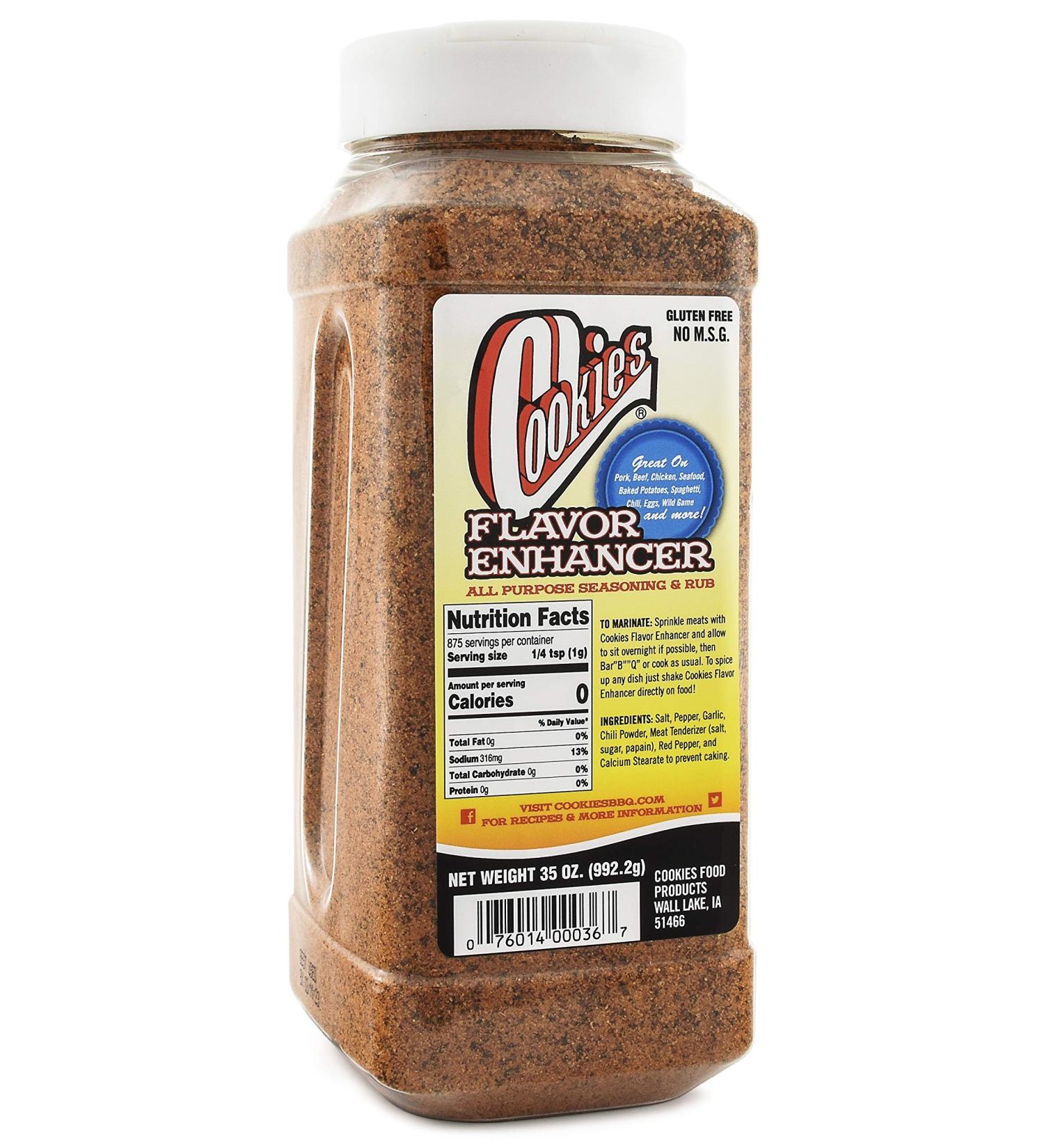 Cookies Flavor Enhancer All Purpose Seasoning - 35 oz | Enhance the Taste of Your Dishes with Our Premium Seasoning - Buy Online on SooperMarket.com