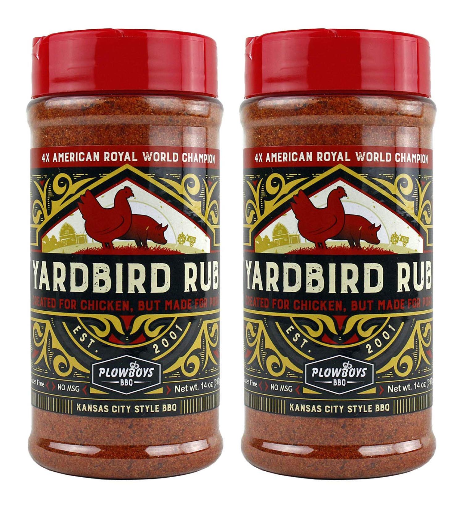 Plowboys YardBird BBQ Rub 14 oz - 2 Pack for Delicious Grilling - Buy Online on SooperMarket.com