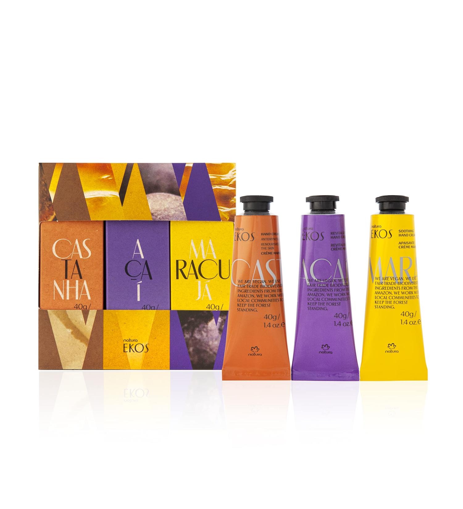 Natura Hand Cream Trio Ekos - Moisturizing and Nourishing Formula - Buy Online on SooperMarket.com