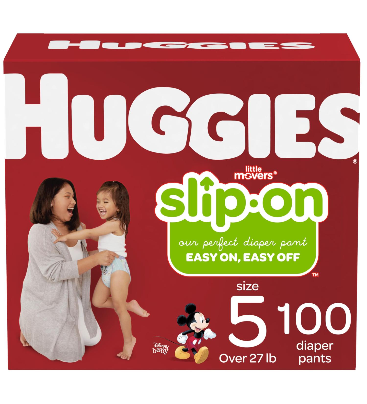 Huggies Little Movers Slip-On Diaper Pants Size 5 100 Count Size 5 (100 Count) - Buy Online on SooperMarket.com