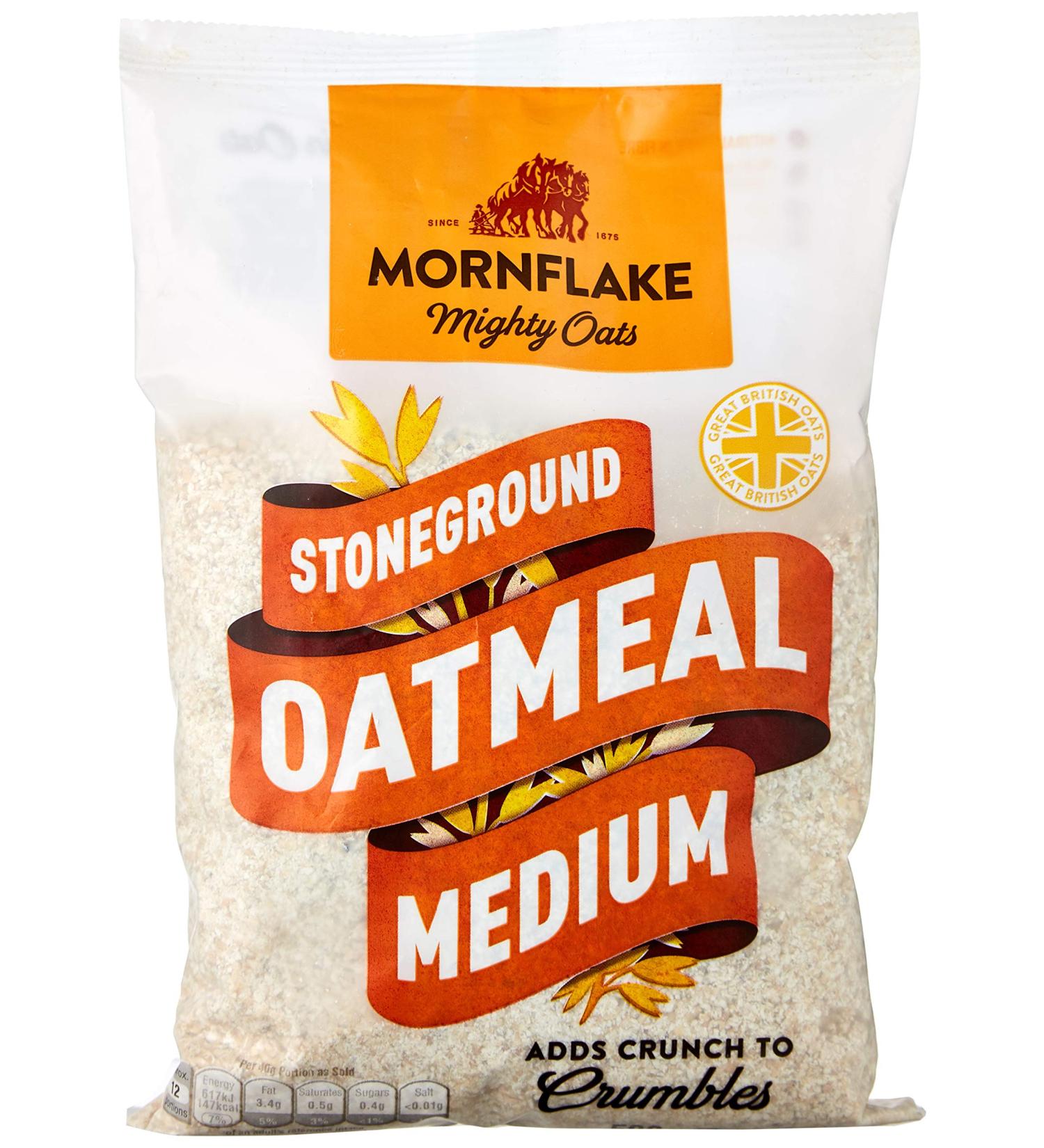 Mornflake Medium Oatmeal Stoneground 500g - Buy Online on SooperMarket.com
