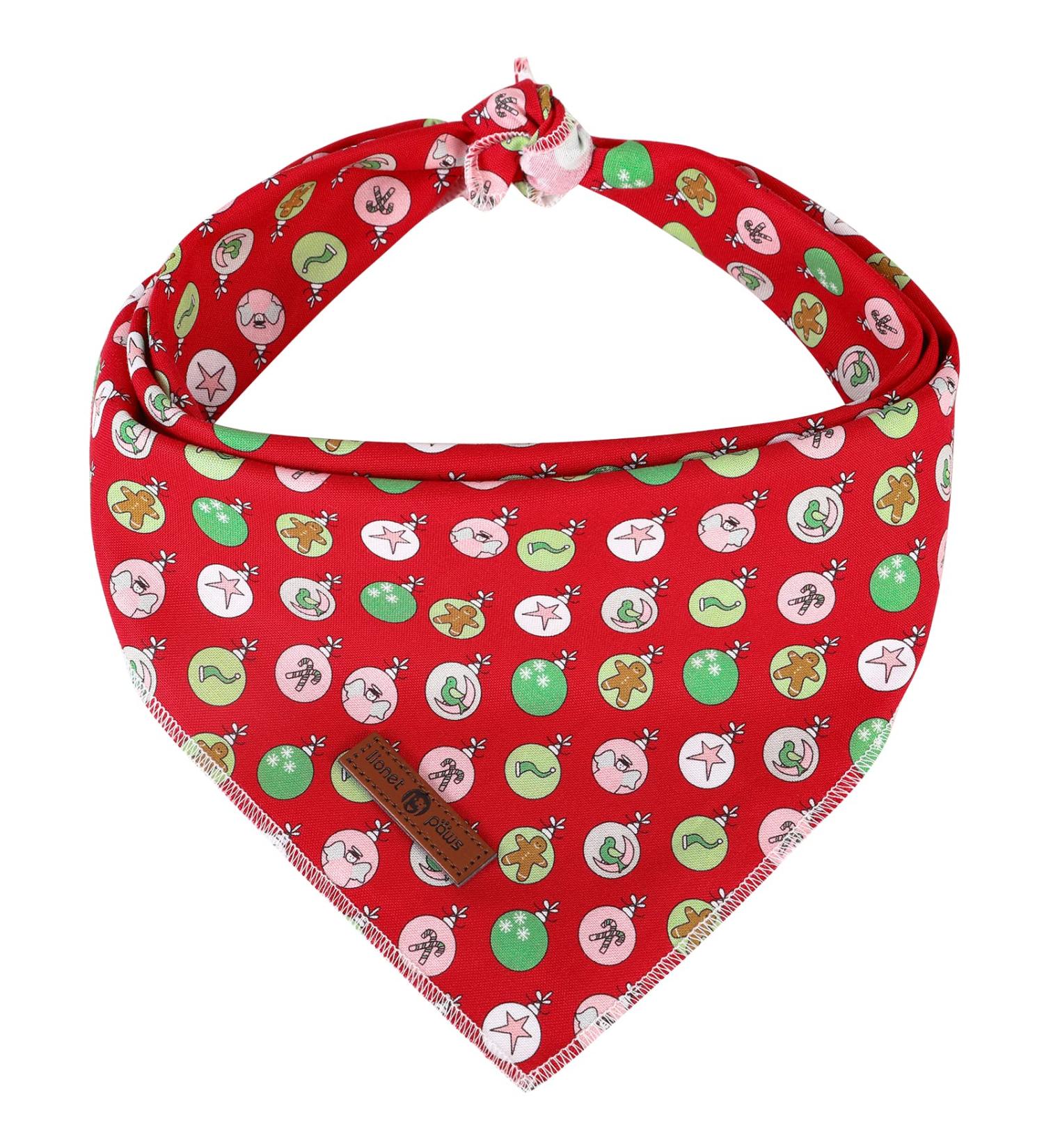 Shop Lionet Paws Christmas Dog Bandana - Triangular Headscarf for Small Medium & Large Dogs - Holiday Pet Accessory - 1 Pack - Buy Online on SooperMarket.com