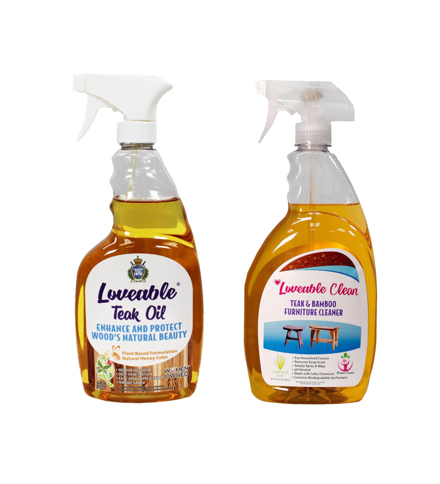 EcoDecors Teak Oil & Wood Restorer - 24 oz Protective Sealer for Outdoor Furniture & Shower Stools - Premium Teak Cleaner & Stain - Buy Online on SooperMarket.com
