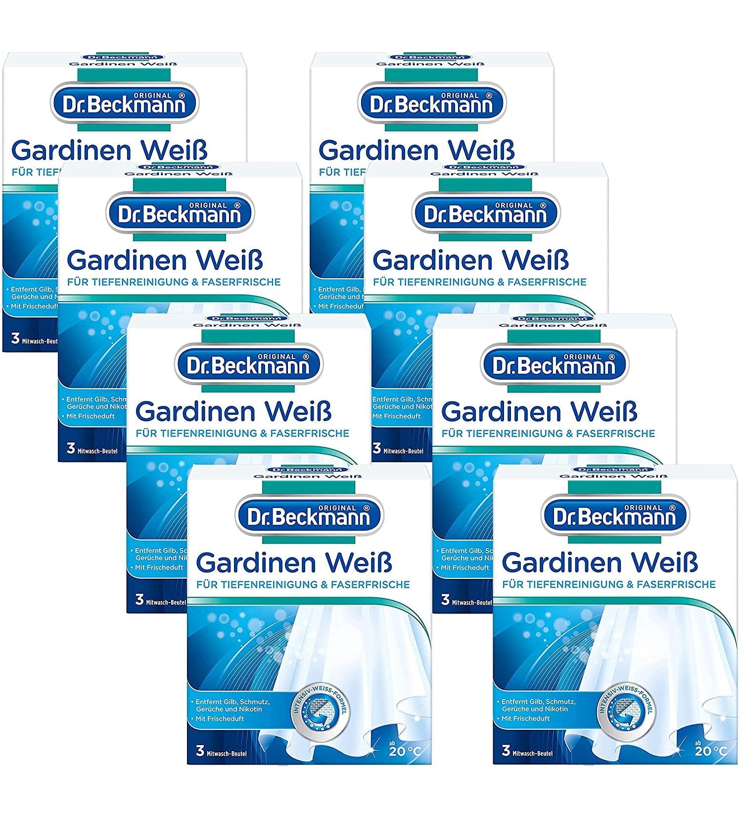 Buy Dr. Beckmann Curtains White - Pack of 8 (120g Each) | International Shipping Available - Buy Online on SooperMarket.com