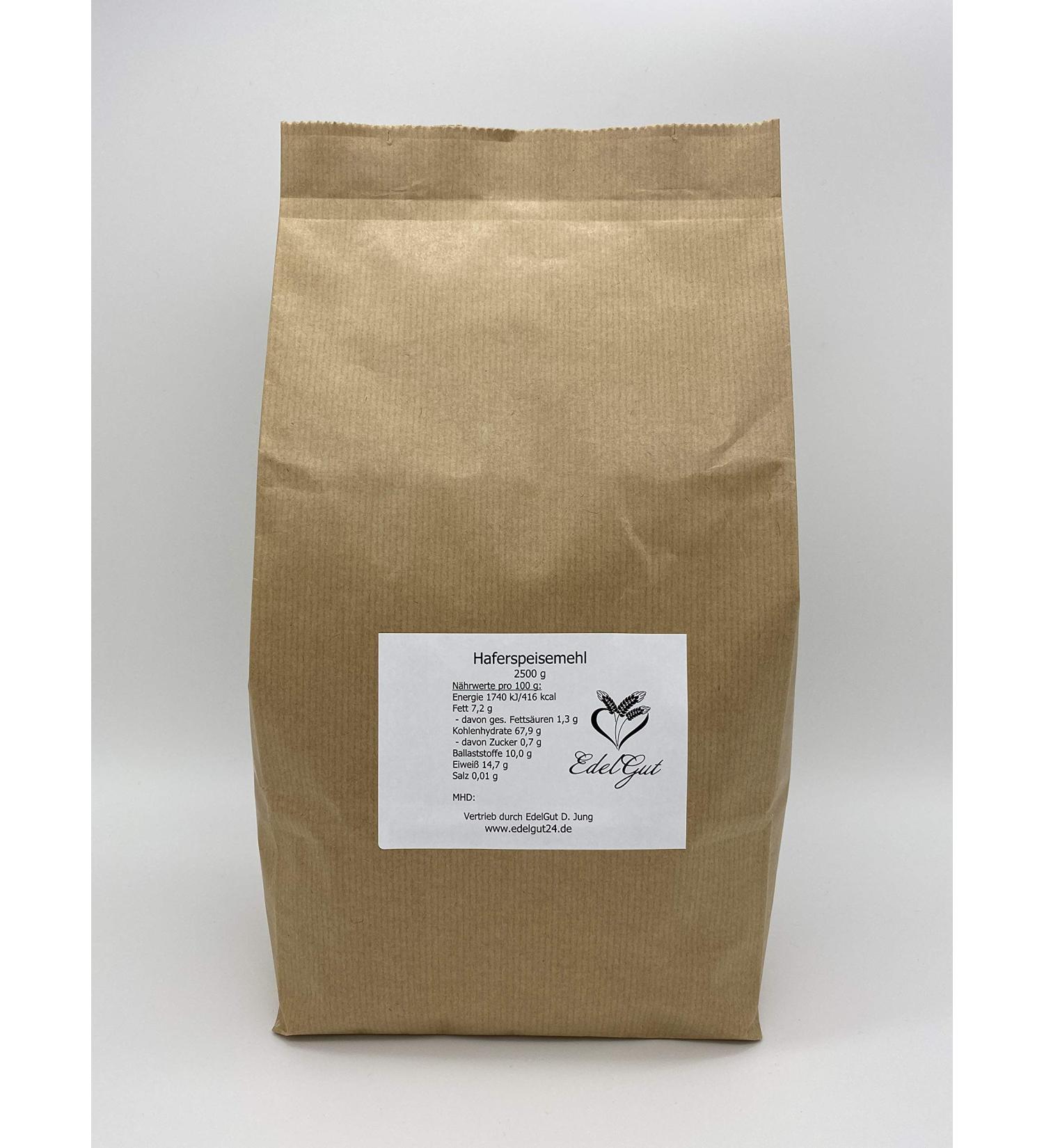 Buy Organic Oat Flour 2.5 kg | Wholemeal Vegan & Vegetarian Oat Powder for Baking | 2500 g - Buy Online on SooperMarket.com