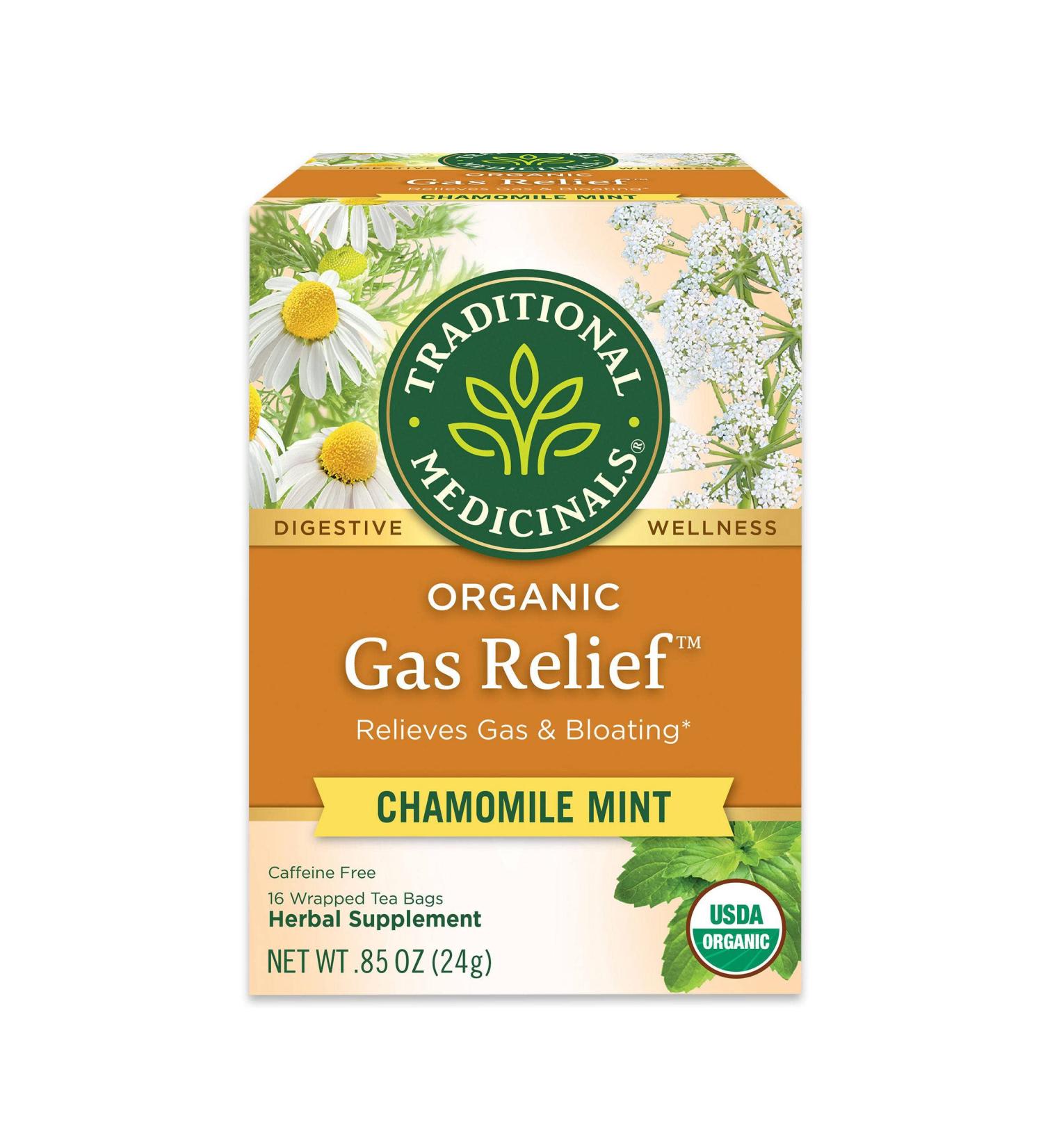 Traditional Medicinals Organic Gas Relief Tea - 16 Bags - Buy Online on SooperMarket.com