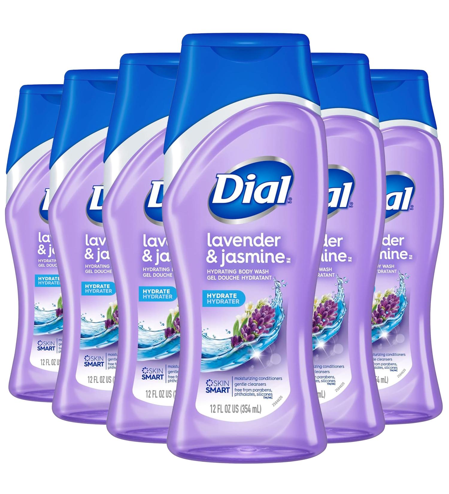 Buy Dial Body Wash Lavender & Jasmine | 12oz Pack of 6 | International Shipping Available - Buy Online on SooperMarket.com