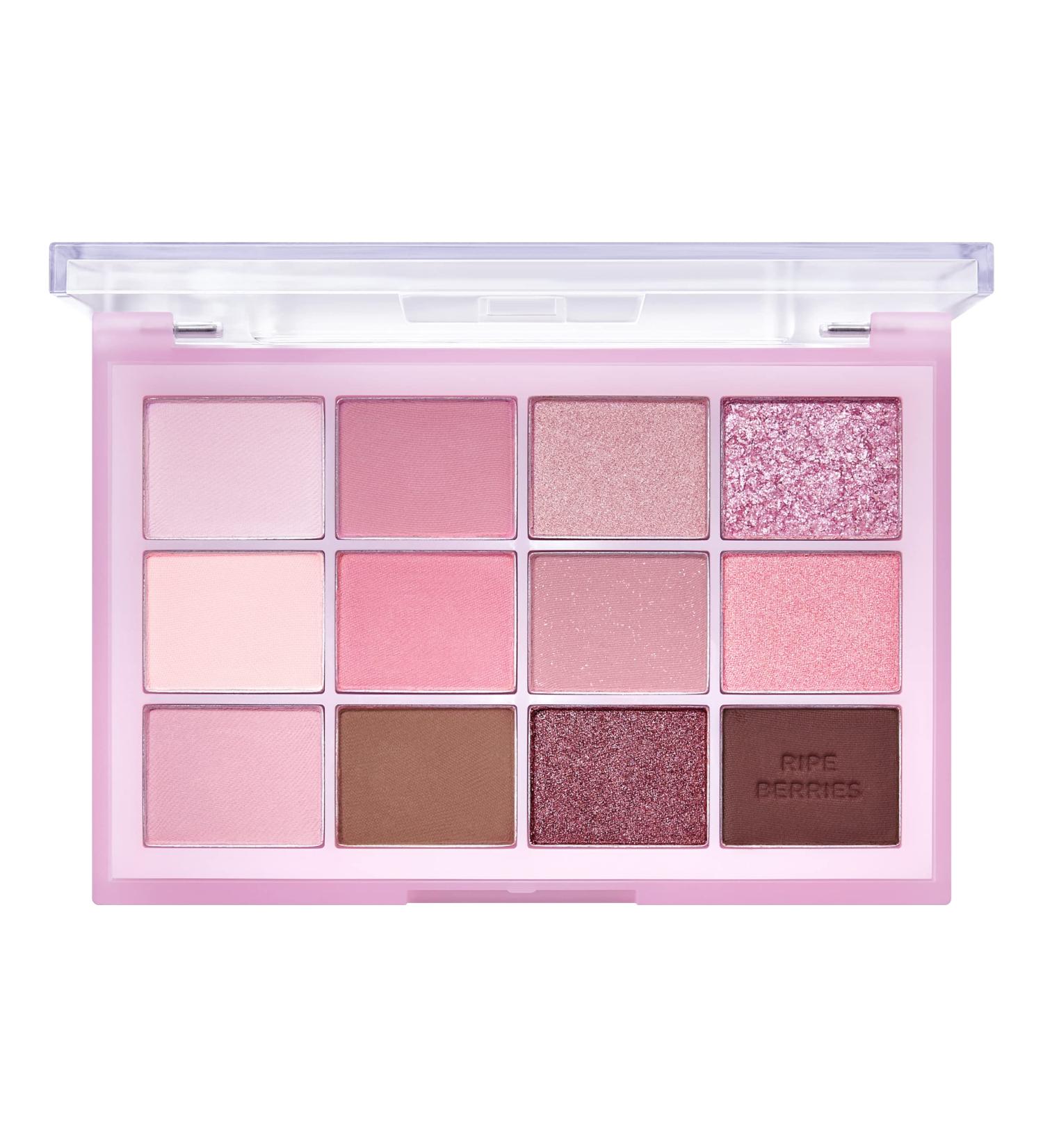 HOLIKA HOLIKA My Fave Vibe Eye Palette 02 Ripe Berries - 12 Berry Shades | Matte Shimmer Glitter Eye Shadow - Korea Beauty & Kbeauty - Buy Online on SooperMarket.com