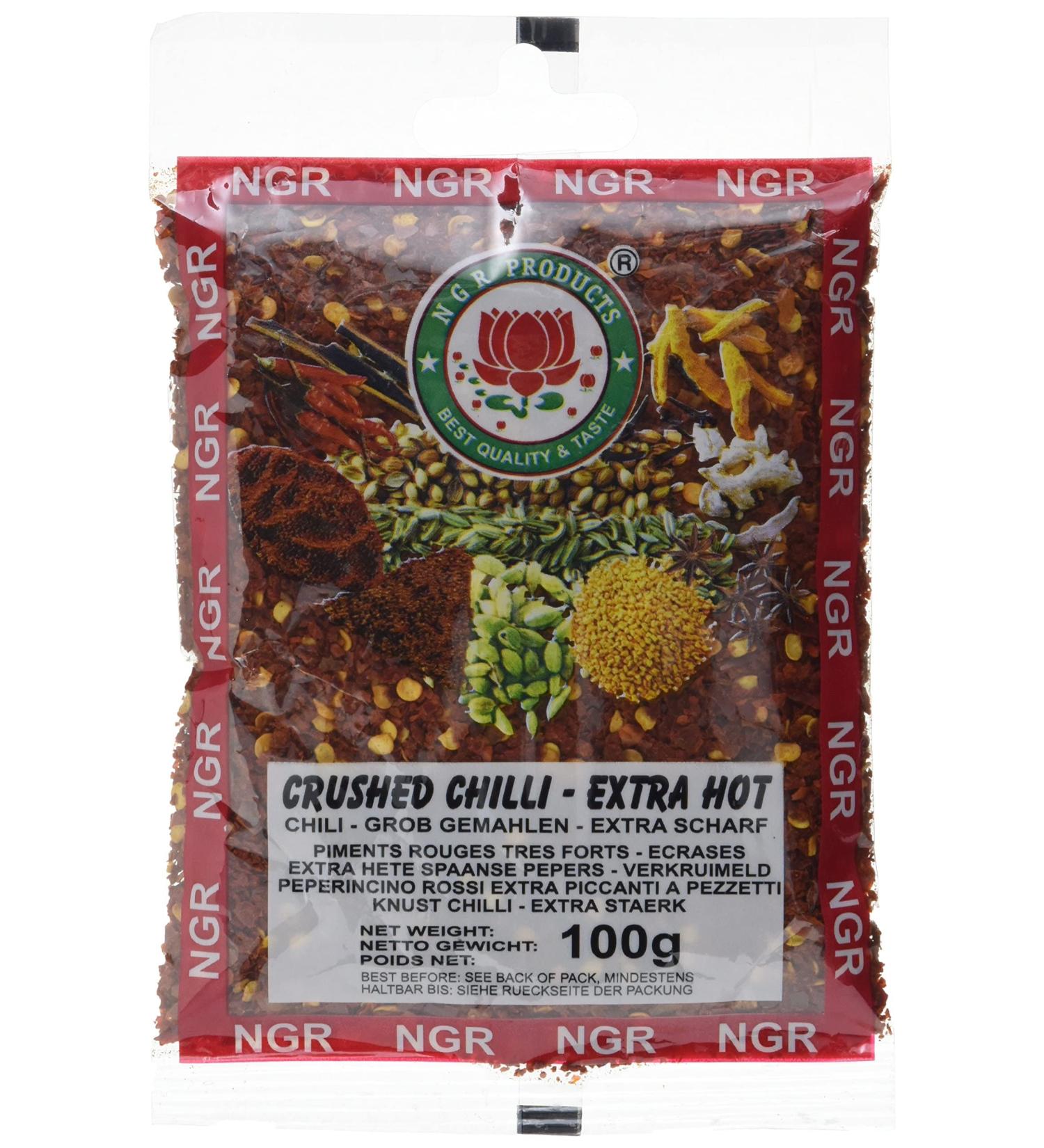 Buy Ngr Chili Coarsely Ground Extra Hot - 100g Pack | International Shipping Available - Buy Online on SooperMarket.com