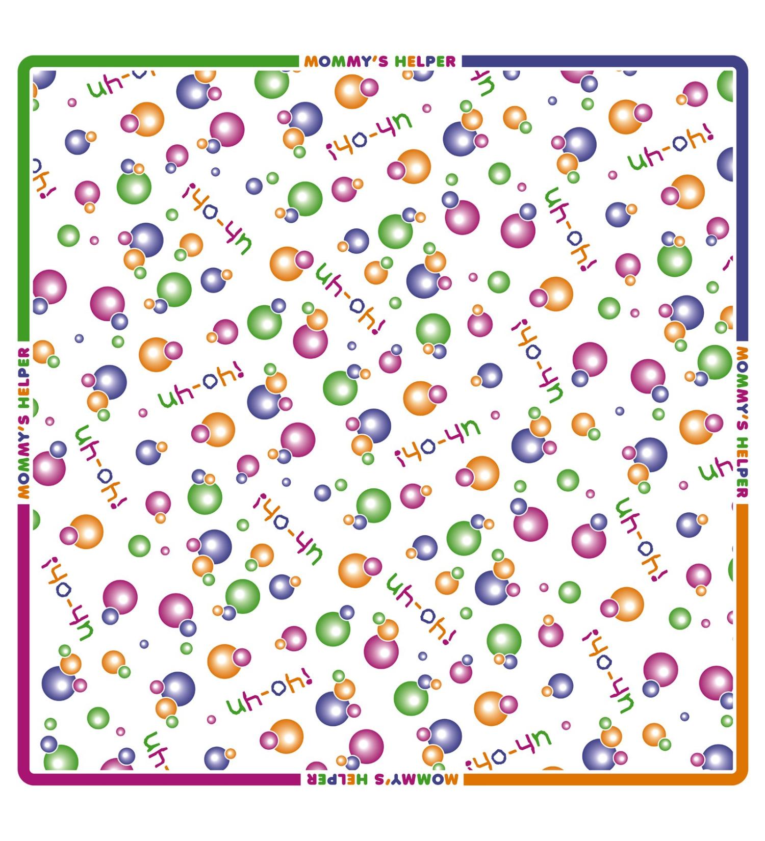 Mommy's Helper No Mess Splat Mat - Printed | Waterproof Baby Floor Protector - Buy Online on SooperMarket.com