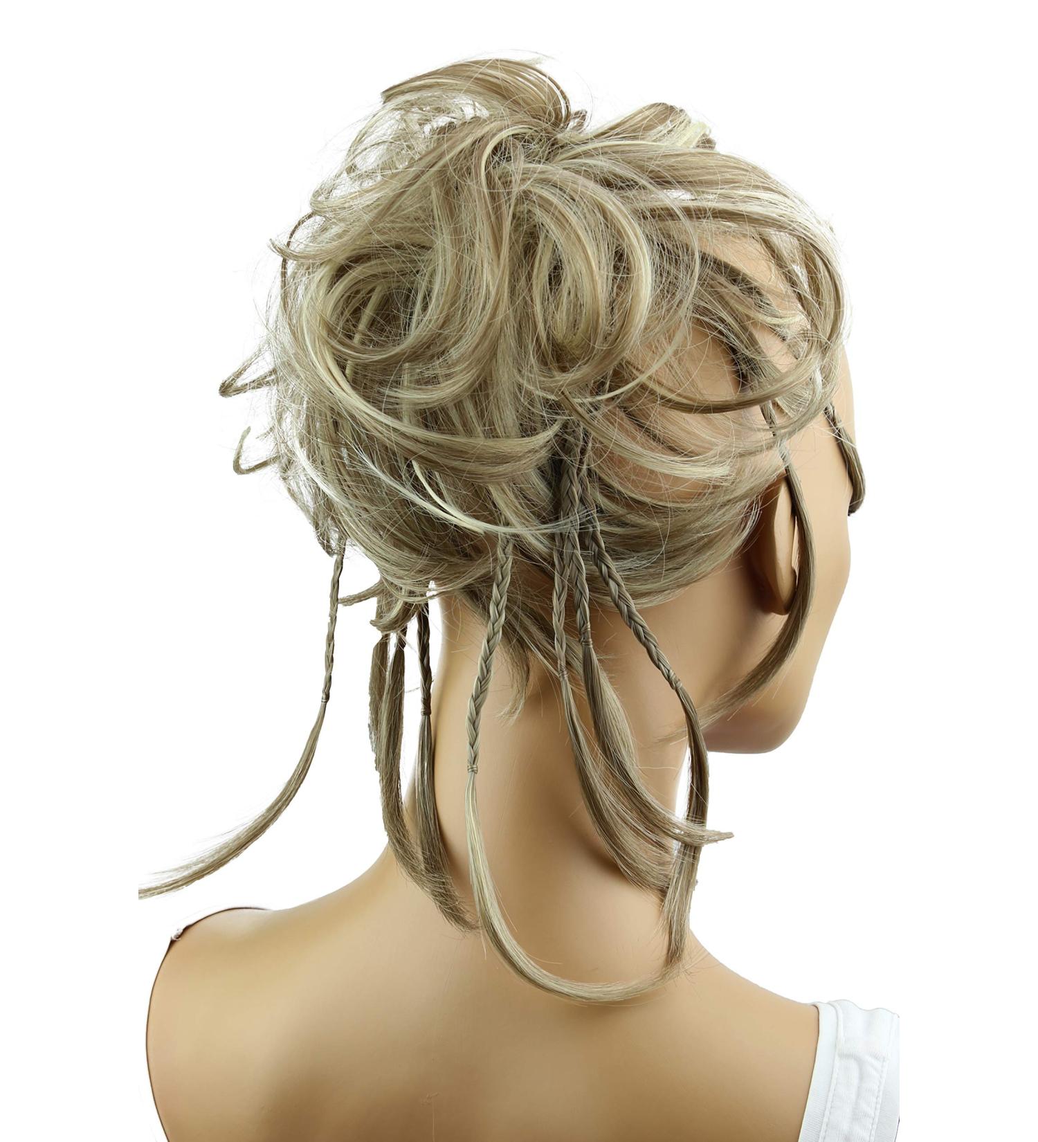 CAISHA XXL Hair Part Hair Tie - Daisy Dutt Updos | Braided Wavy Synthetic Fiber Heat-Resistant - Dark Blond Mix #18th613a & G25D | International Shipping - Buy Online on SooperMarket.com