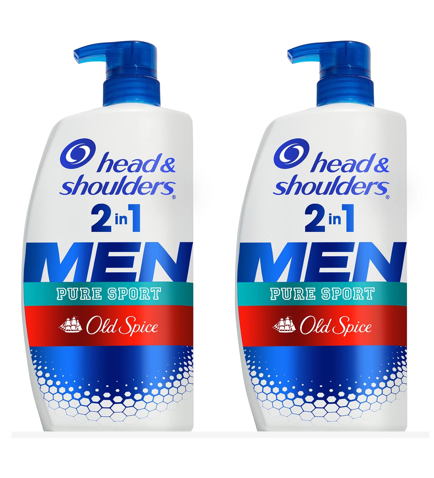 Head & Shoulders 2-in-1 Anti Dandruff Shampoo & Conditioner Twin Pack - Lemon-Lime Scent - 31.4 Fl Oz - Old Spice Pure Sport - Buy Online on SooperMarket.com