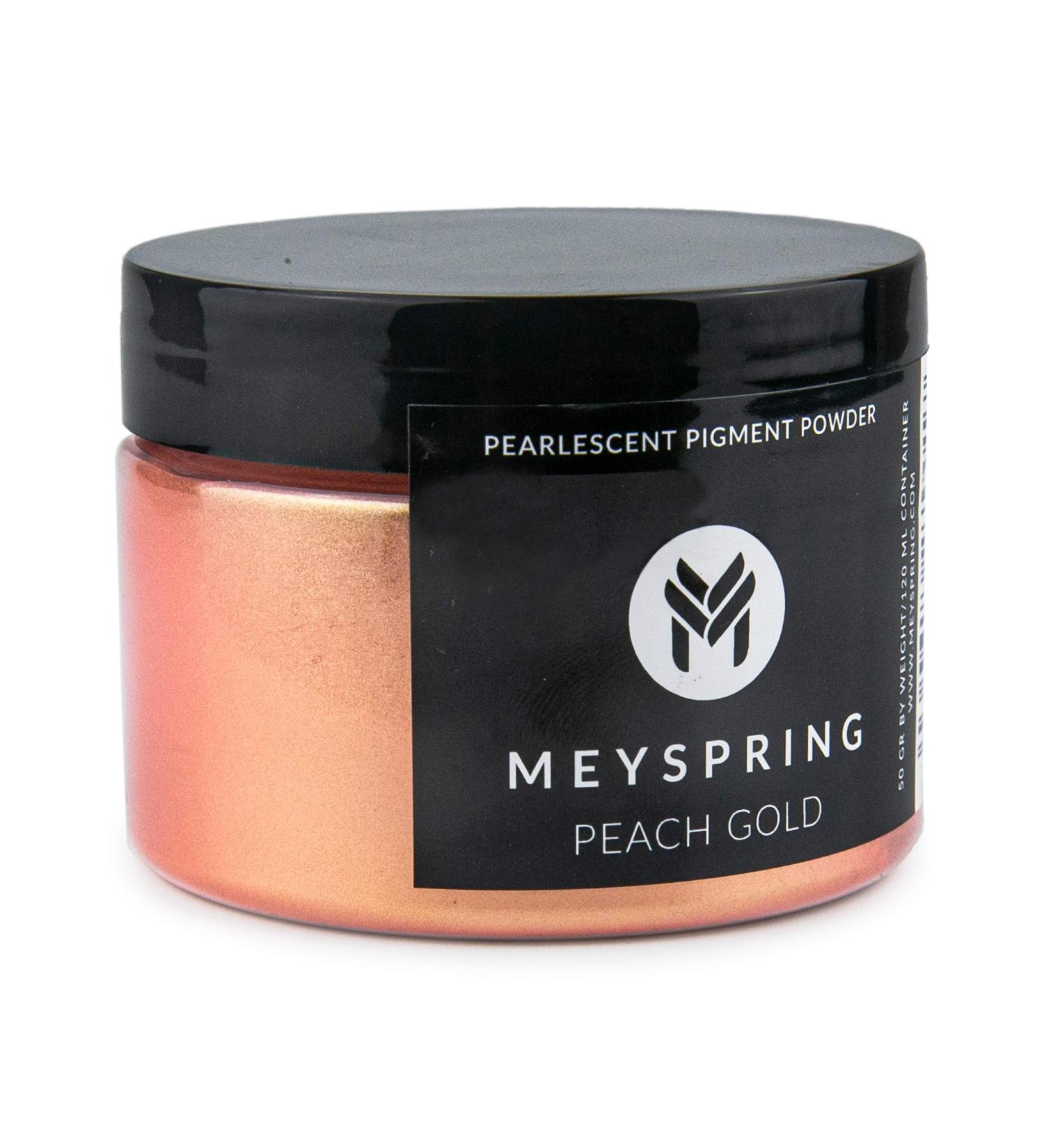 MEYSPRING Peach Gold Mica Powder for Epoxy Resin - 50g | Resin Art & UV Resin Color Pigment - Buy Online on SooperMarket.com