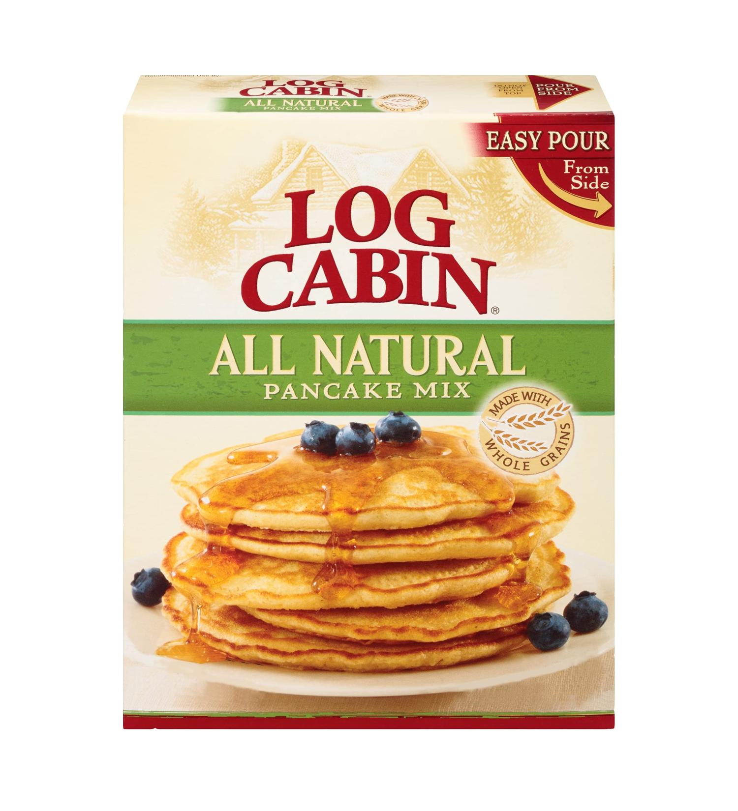 Log Cabin All Natural Whole Grain Pancake Mix 28 oz - Delicious & Nutritious! - Buy Online on SooperMarket.com