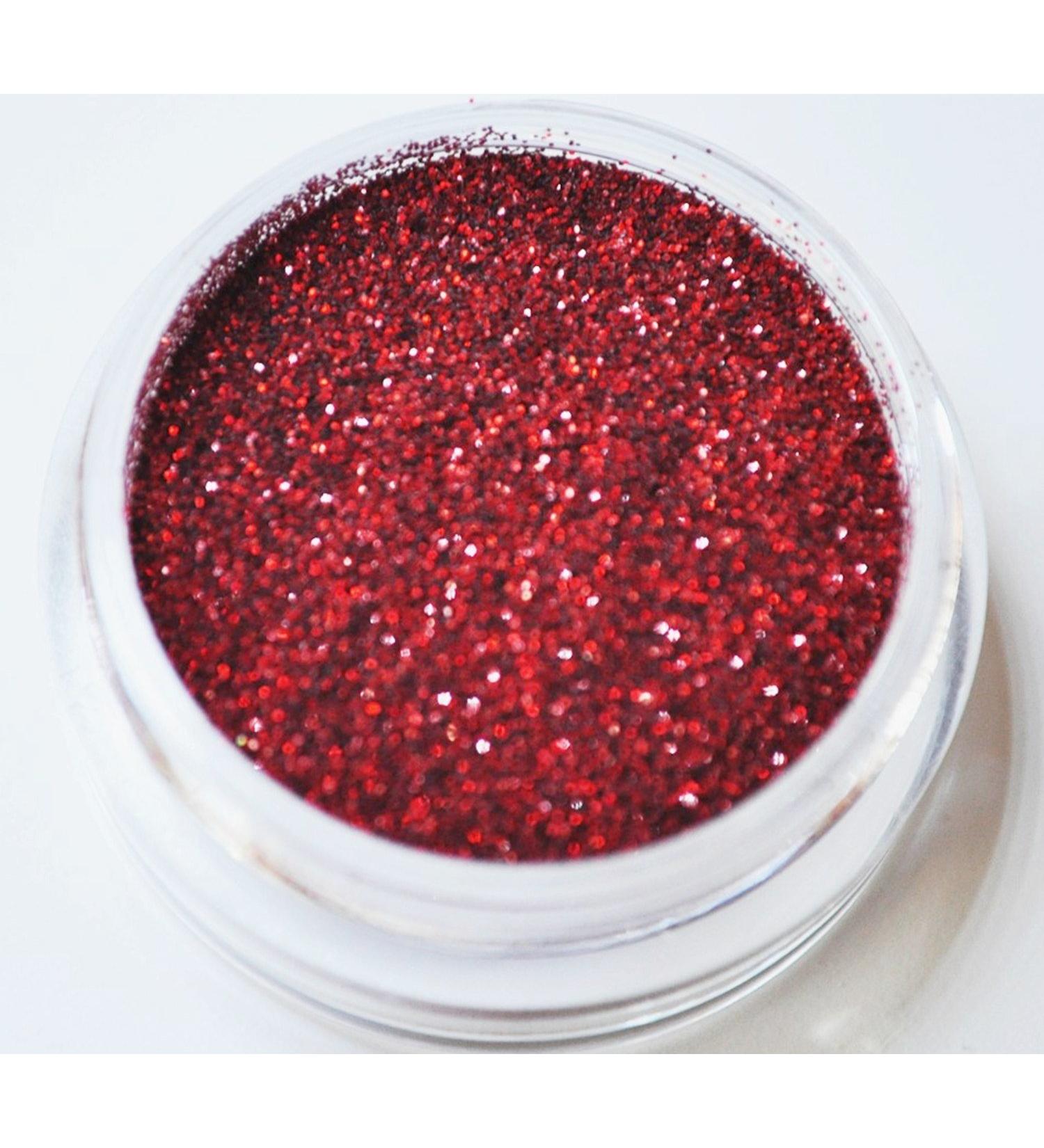 KM-Nails Glitter Red Hologram XXL Studio Size 0.2mm fine 10ml