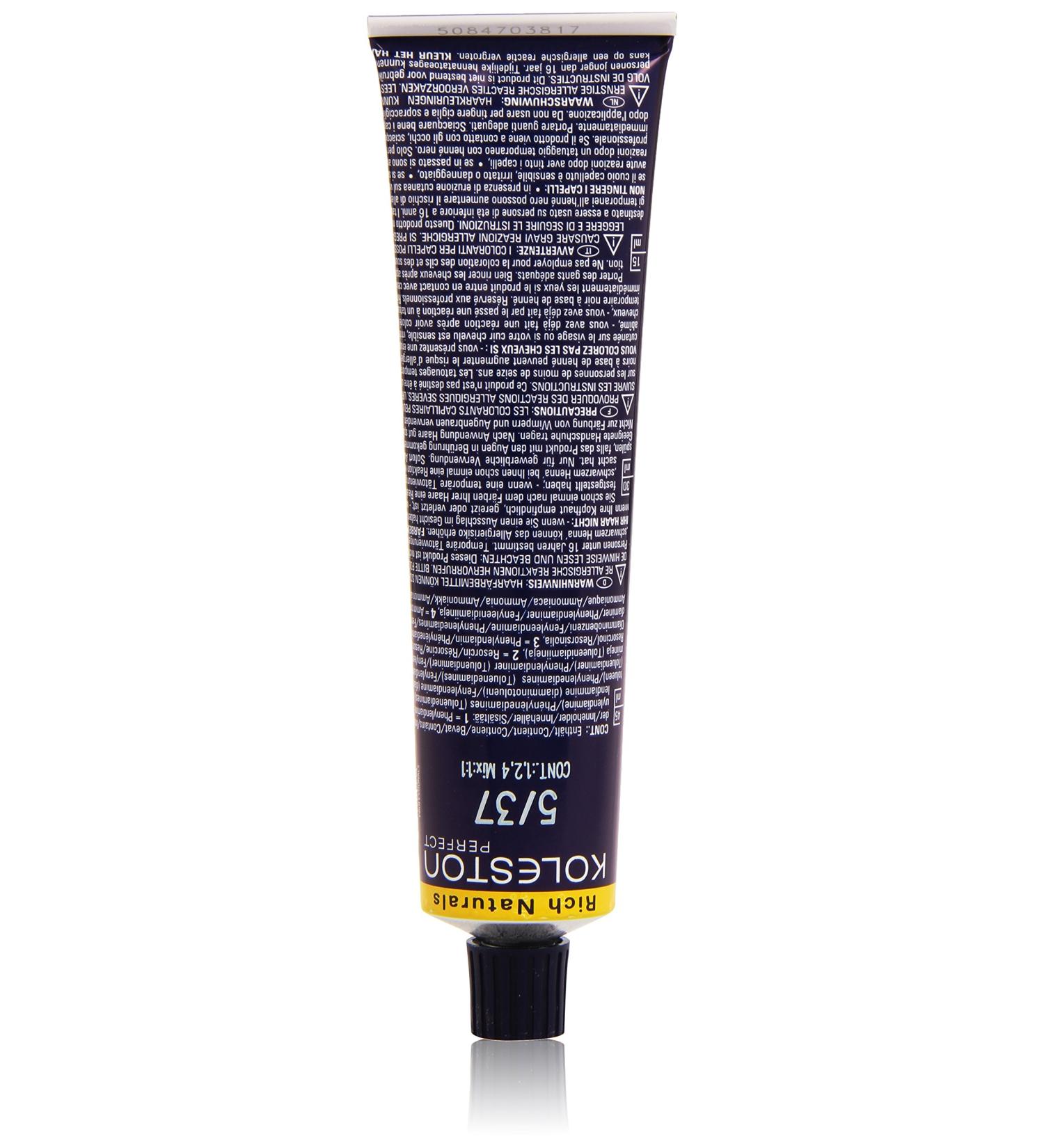 Buy Wella Professionals Koleston 5/37 Light Brown Golden-Brown - 60ml | International Shipping Available - Buy Online on SooperMarket.com