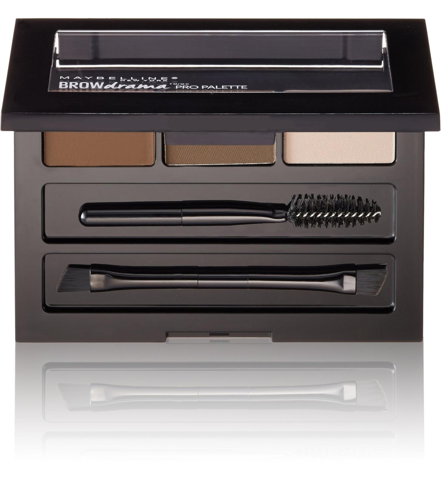 Maybelline New York Brow Drama Pro Eyebrow Palette Deep Brown 0.1 oz - Define and Enhance Your Brows - Buy Online on SooperMarket.com