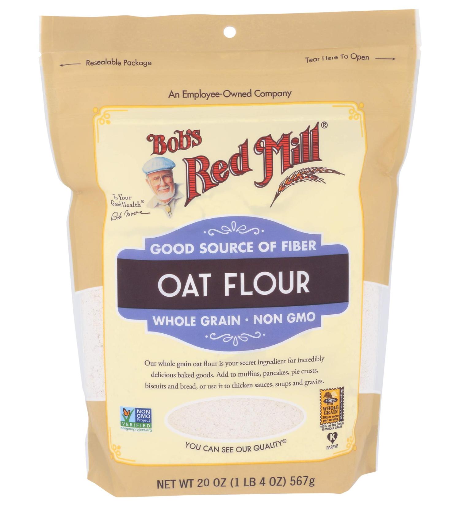 Bob's Red Mill Whole Grain Oat Flour  1.25 Pound  20 Ounce (Pack of 1) 1.25 Pound (Pack of 1) - Buy Online on SooperMarket.com