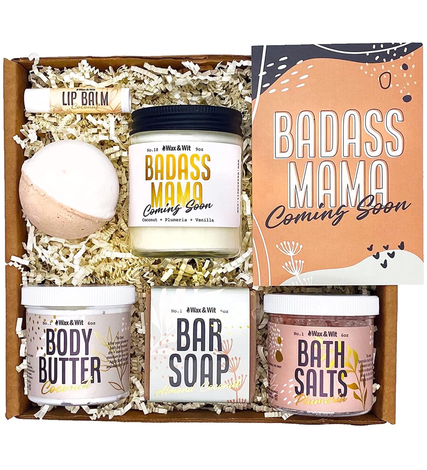 New Mom Gift Set: Pregnancy & Postpartum Spa Basket for First Time Moms - Ideal Christmas & Mom-to-Be Present - Buy Online on SooperMarket.com