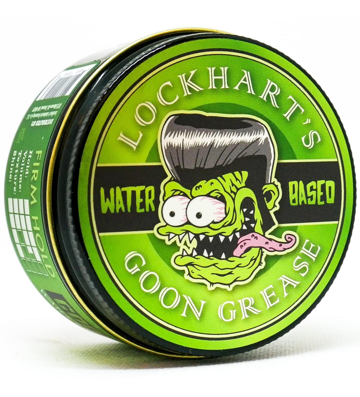 Lockhart's Water-Based Goon Grease Firm Hold Hair Pomade  High Shine (3.7 oz.) 3.7 Ounce (Pack of 1)