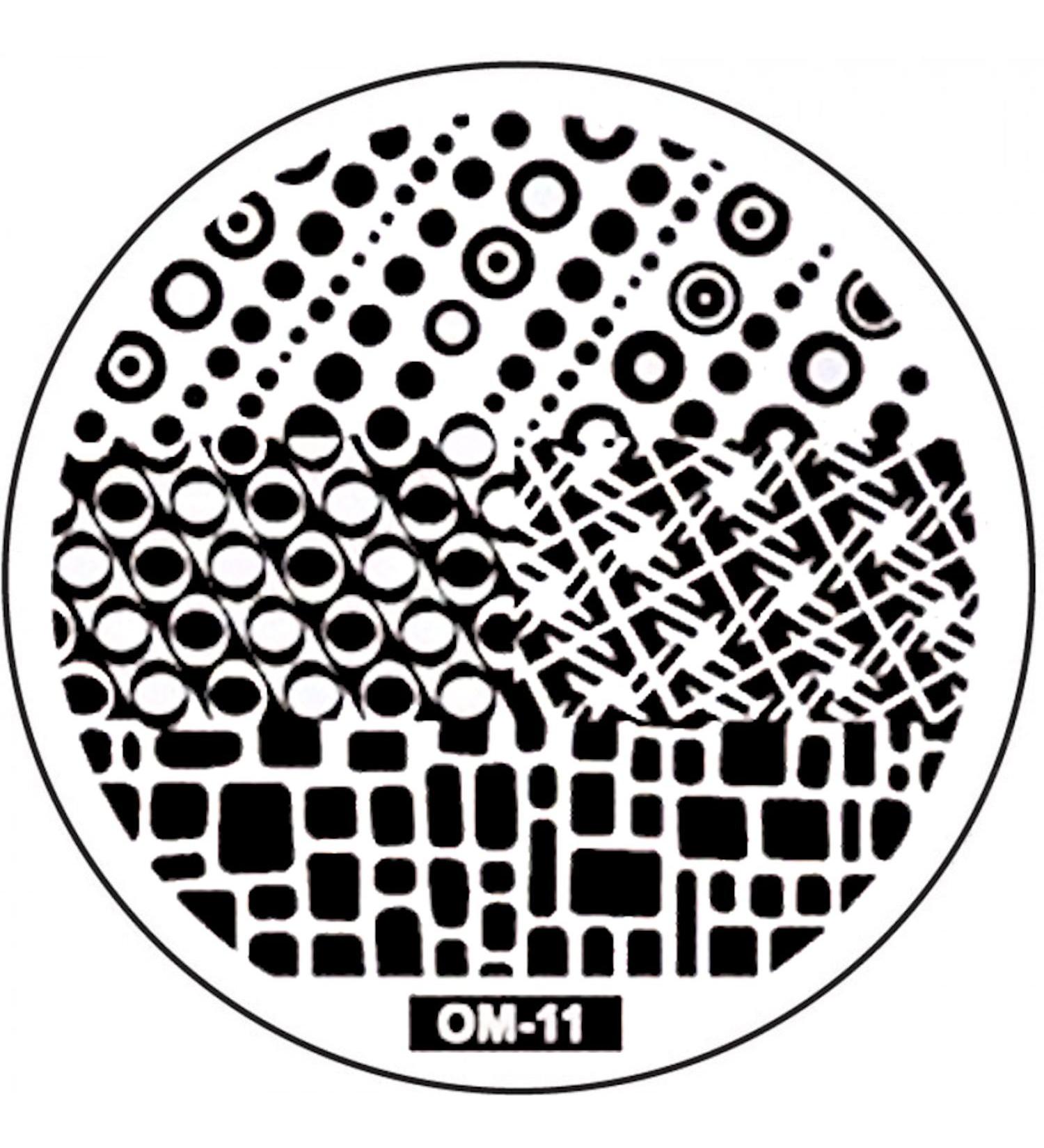 STAMPING STENCIL # OM-11 / XIU-11 geometric patterns