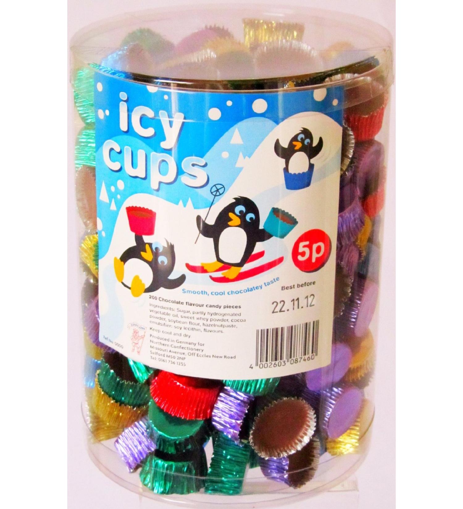 Hannah's Candy Chocolate ICY Cups (tub of 200)