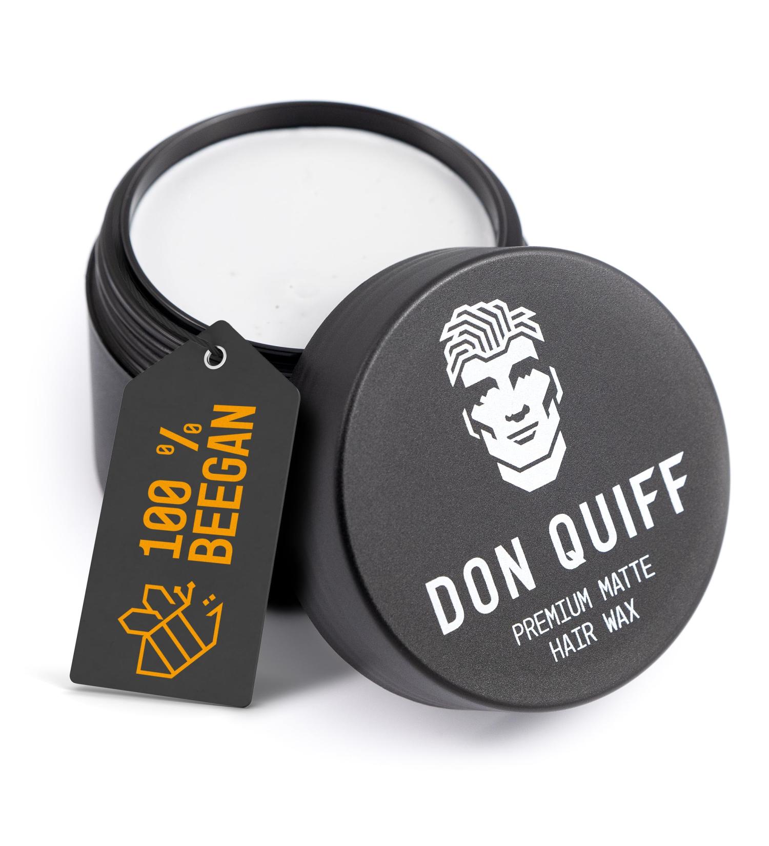 Don Quiffe Hairwax | Premium Beeswax Pomade for Men & Women | Strong Hold Water Resistant Matte Finish | Ideal for Short Hair Styles - Buy Online on SooperMarket.com