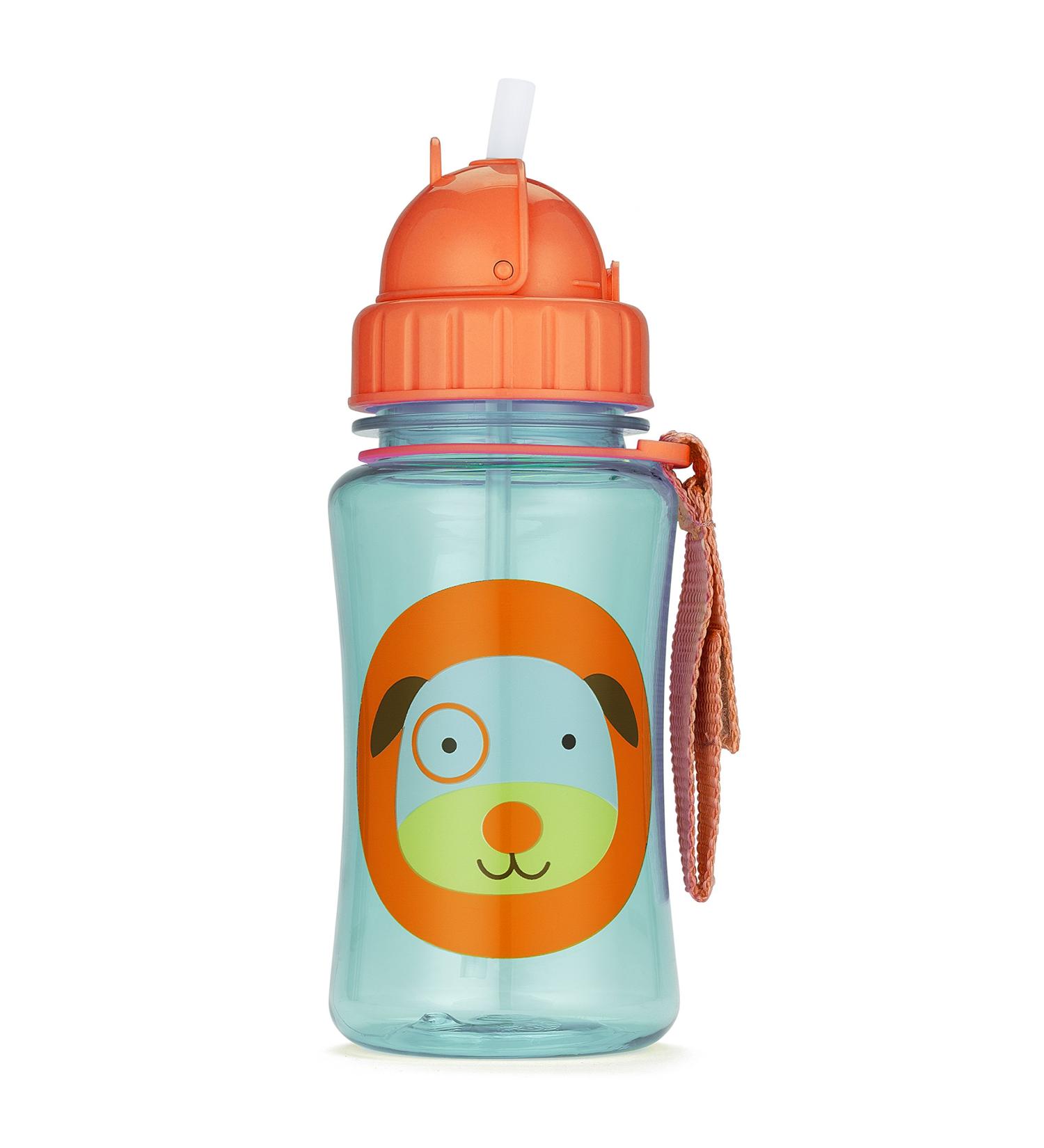 Skip Hop Toddler Dog Sippy Cup with Straw - Zoo Straw Bottle for Kids - Buy Online on SooperMarket.com